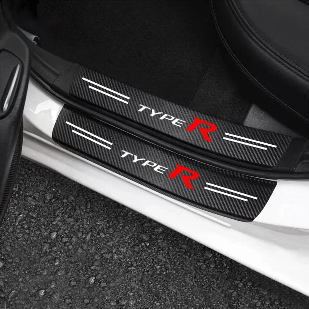 Honda Civic Type R Carbon Fibre Anti Scratch 4 Door Sill Protectors Integra