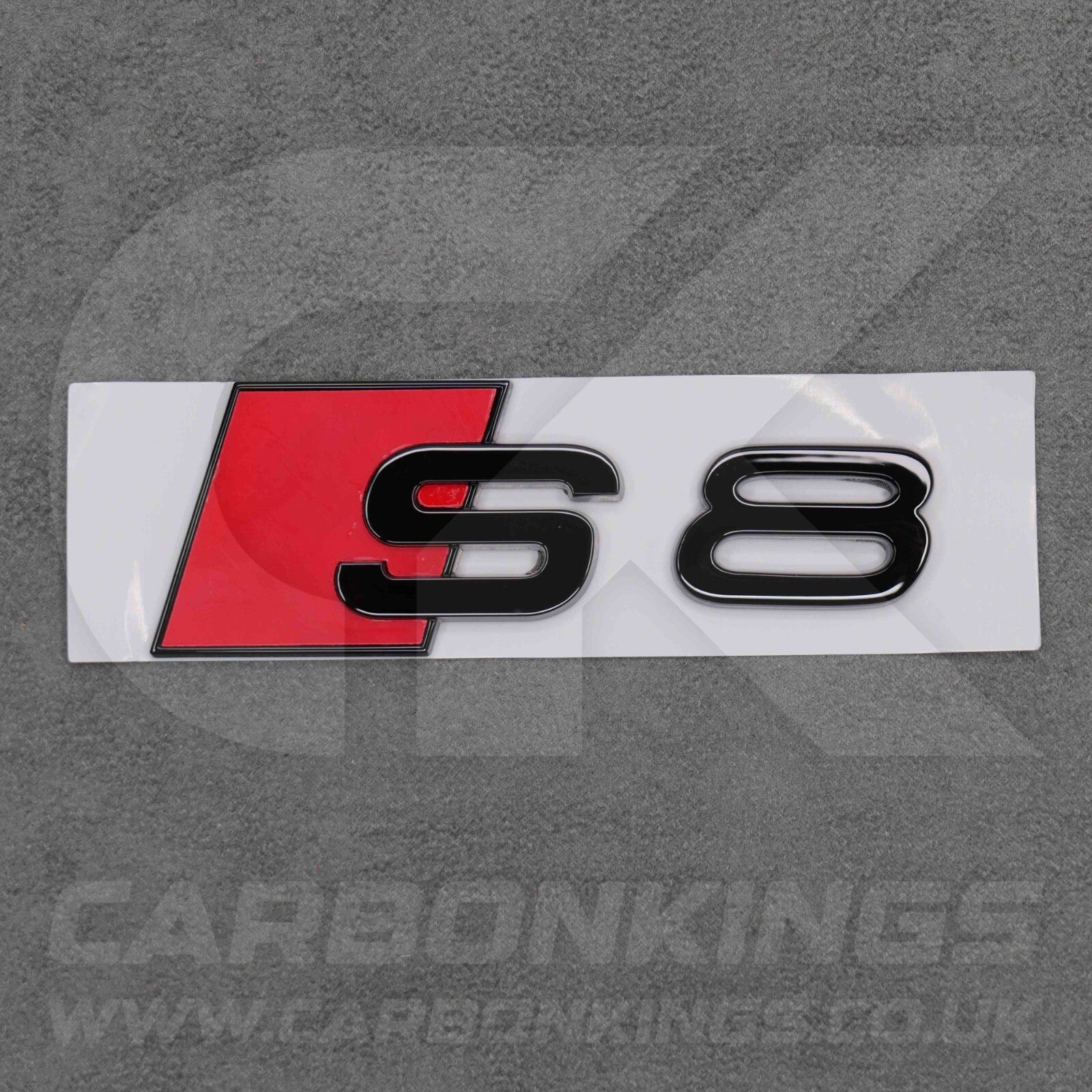 105 x 36mm Audi S8 Gloss Black Boot Rear Badge Letters Logo Emblem S 8L 8P 8V 8Y