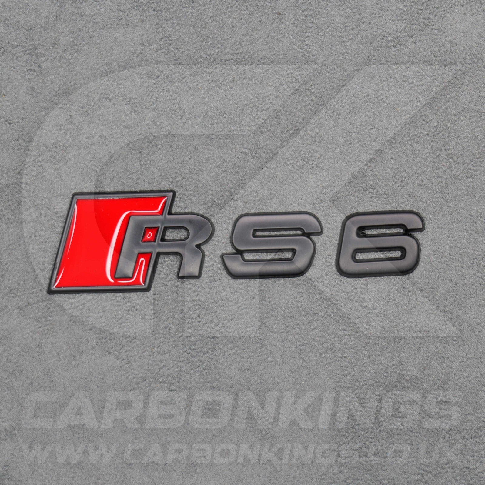 Audi RS6 Matte Black Boot Rear Badge Letters Logo Emblem C4 C5 C6 C7 C7.5 C8