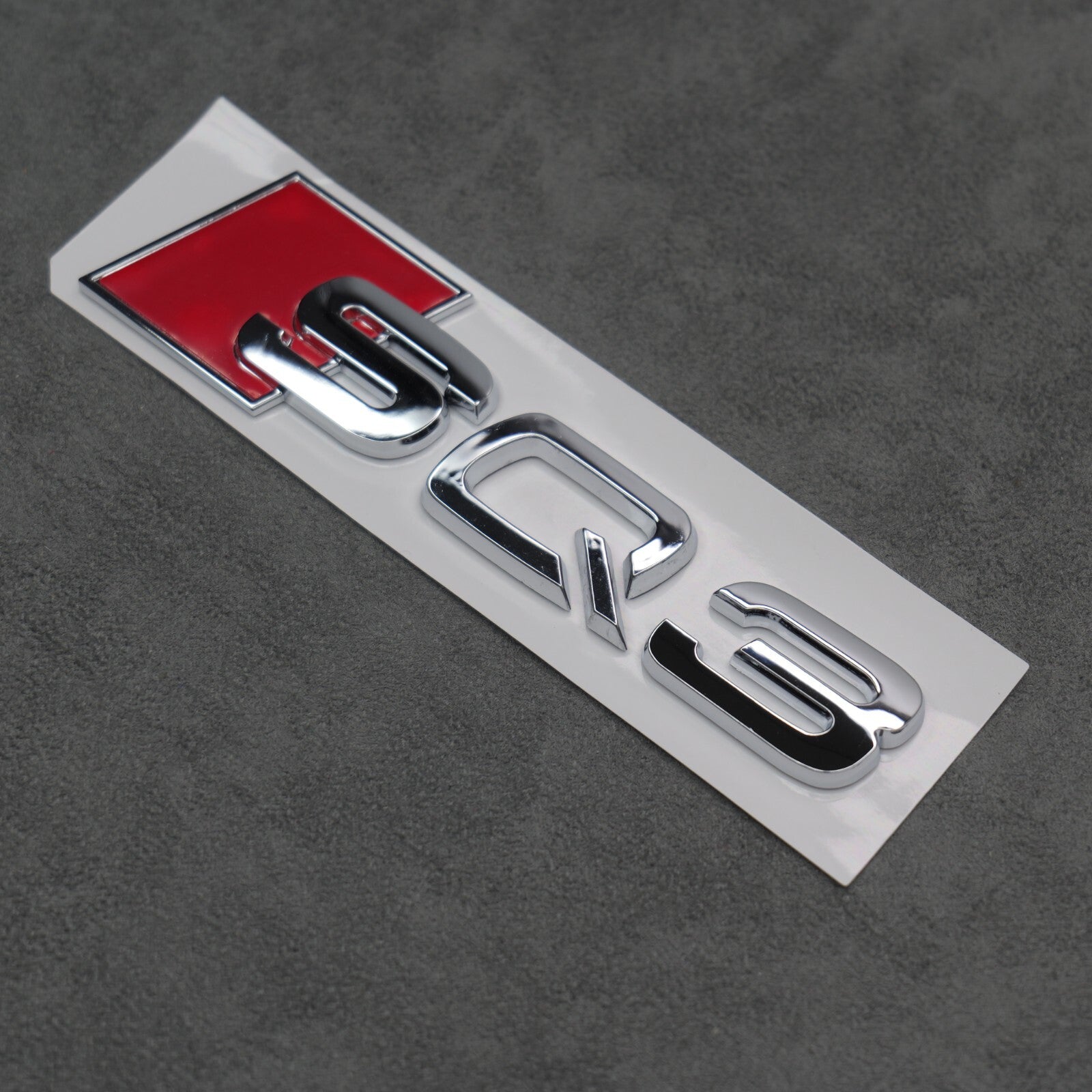 148 x 37mm Audi SQ3 Chrome / Silver Boot Rear Badge Letters Logo Emblem S 8U F3