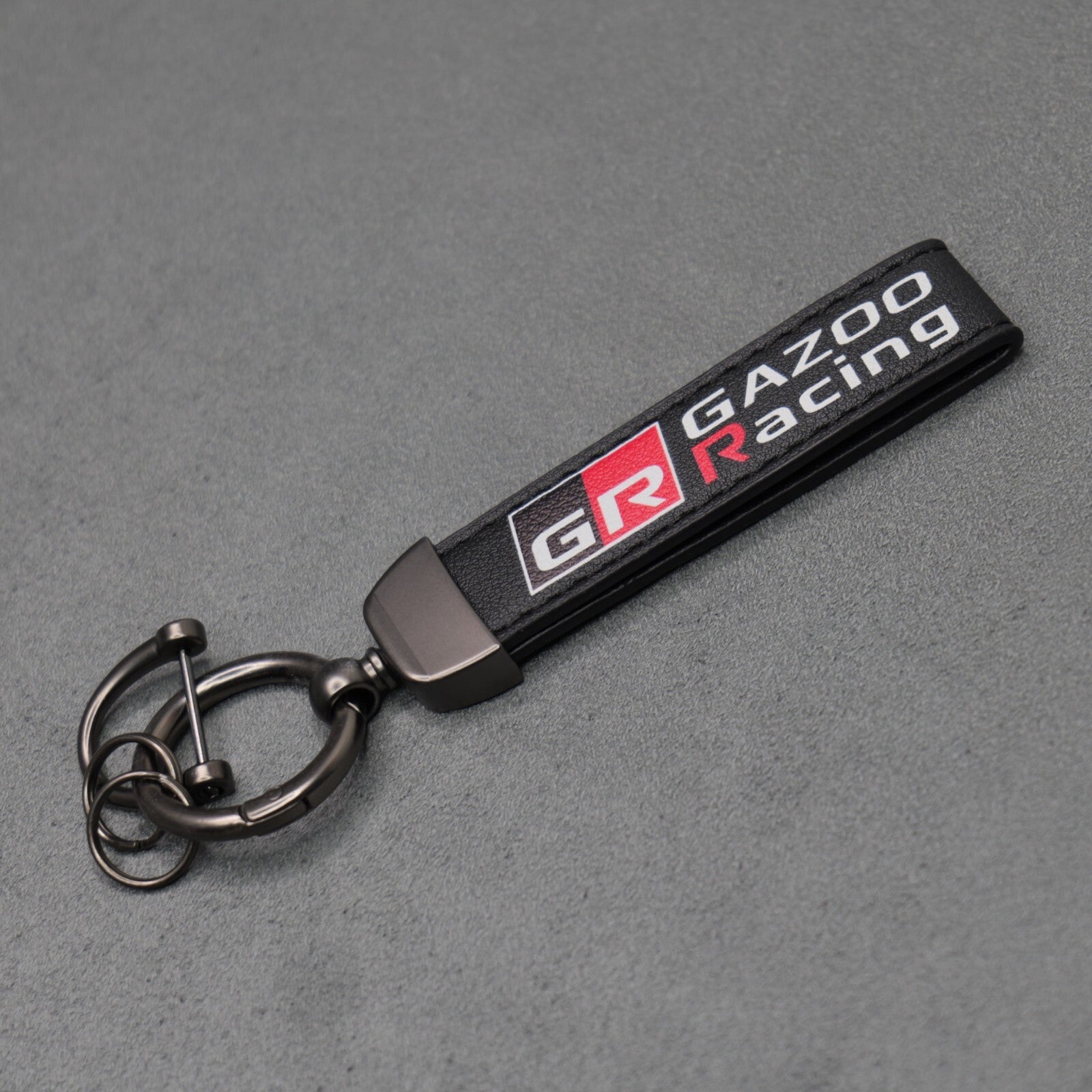Toyota GR Gazoo Racing Leather Key Ring Chain Yaris Supra GR86 GT86 Corolla