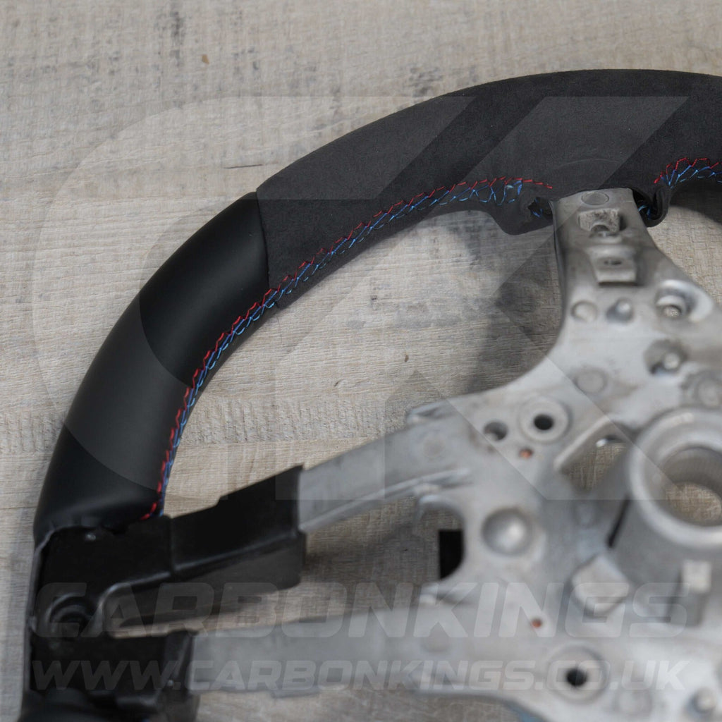 BMW Alcantara M Sport Blue Steering Wheel 1 2 3 4 X1 X3 X4 X5 X6 M2 M3 M4 F80 +