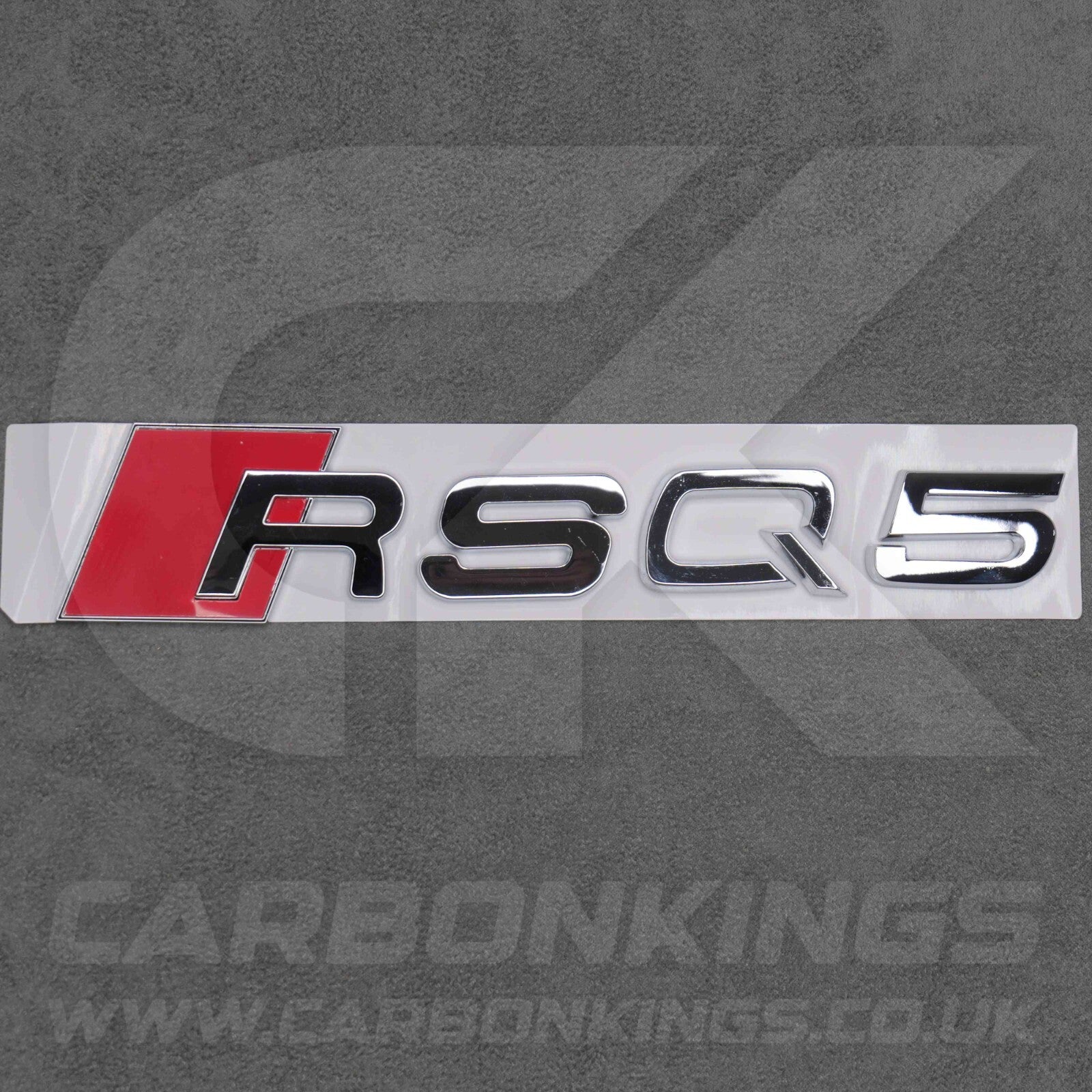 148 x 37mm Audi RSQ5 Chrome / Silver Boot Rear Badge Letters Emblem S 8R FY 80A