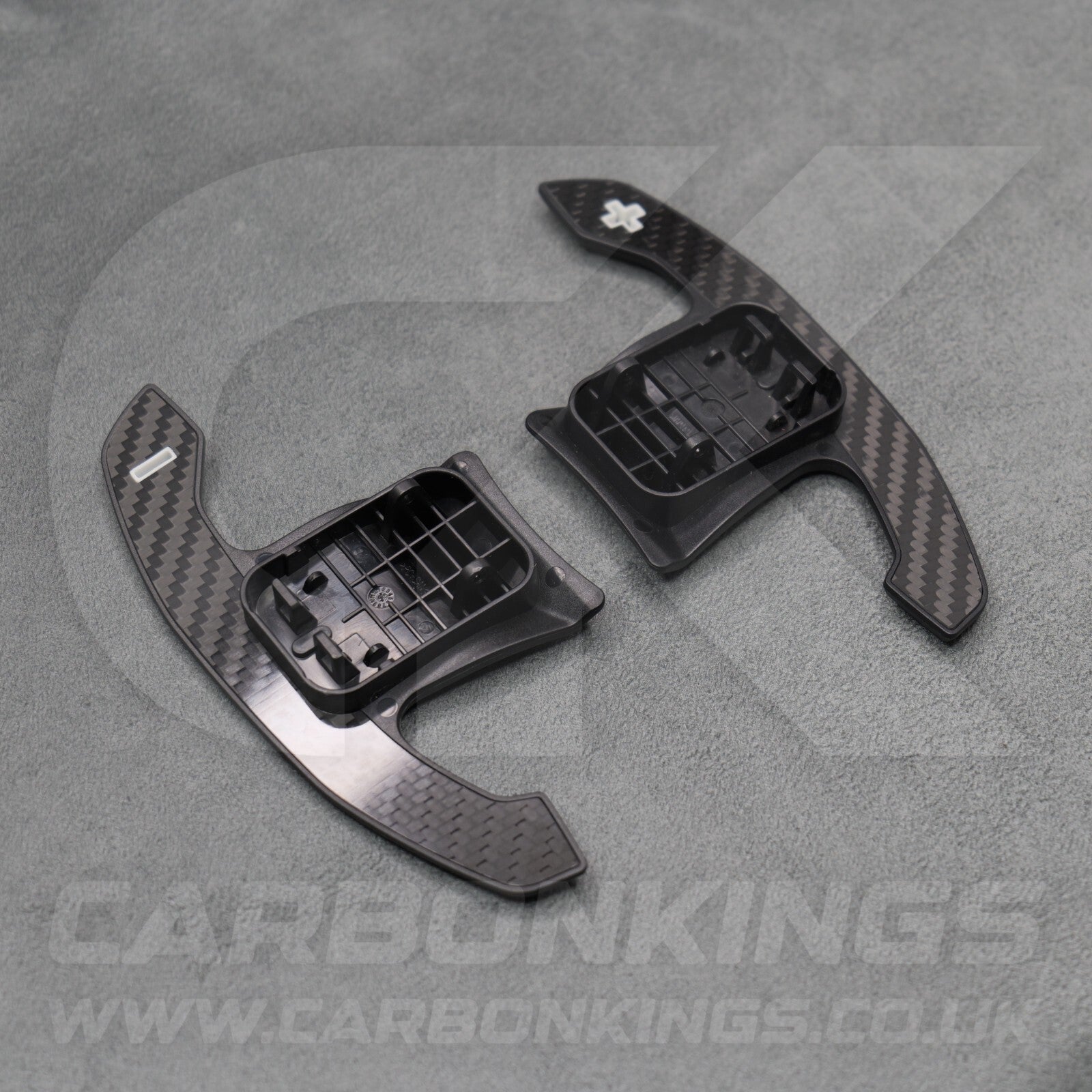 Toyota GR Supra Carbon Fibre & White Gear Shifter Paddles J29/DB A90/A9 2019+