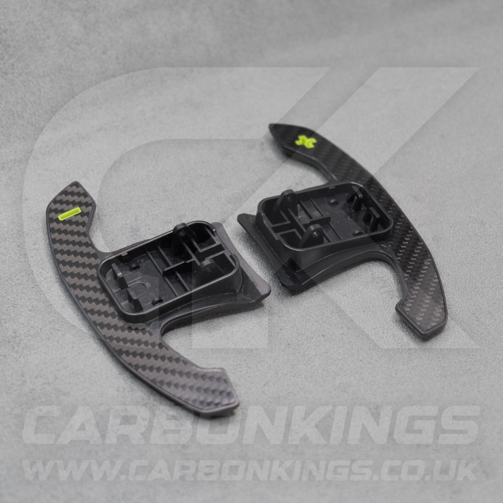 BMW Carbon Fibre / Yellow Gear Paddles Shifters F80 M3 F82 F83 M4 F87 M2 F30 G20