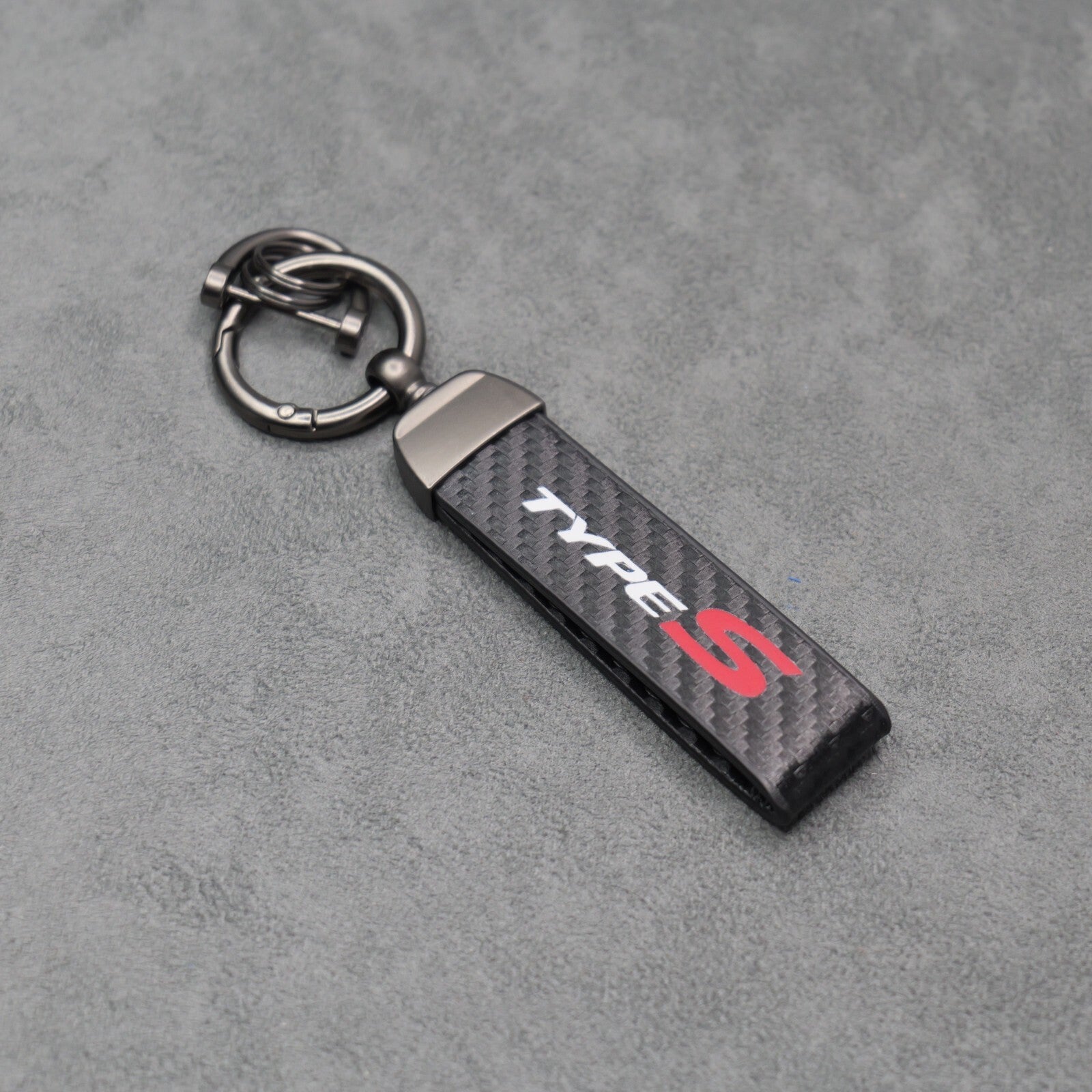 Honda Type S Carbon Fibre Key Ring Chain Premium & Durable Civic EP3 FK2 FK8 FL5