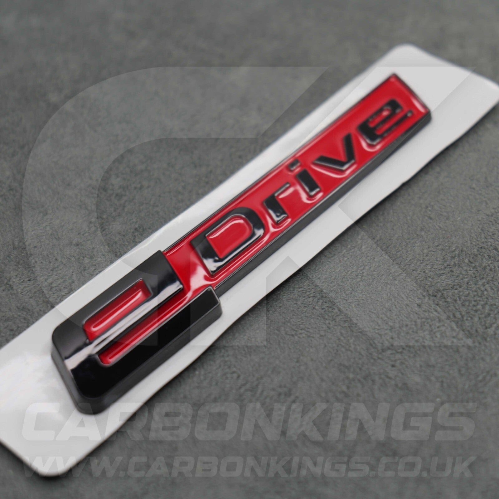 BMW Red & Black eDrive Rear Emblem Boot Badge Logo BMW i3 i3s i8 iX Electric