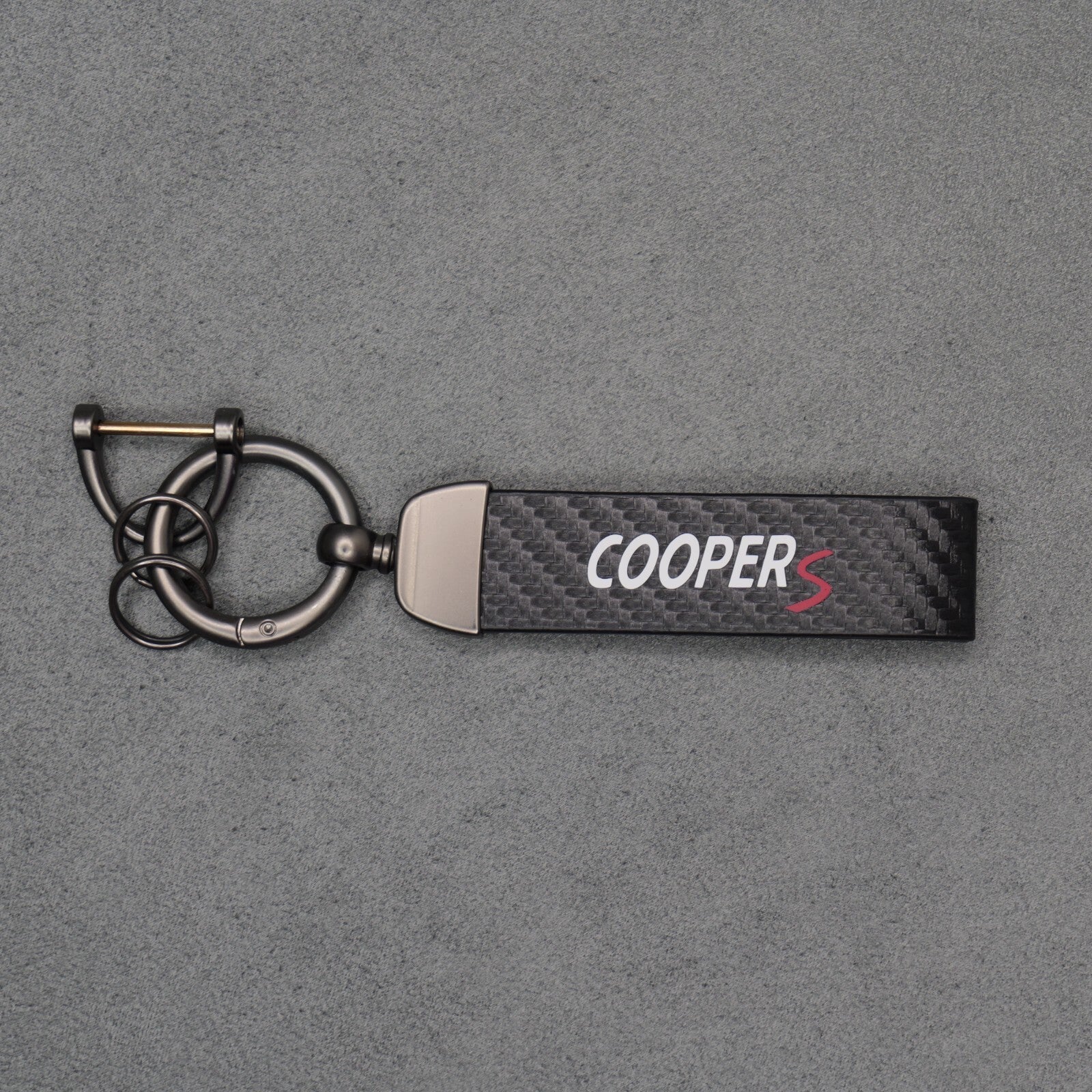 Mini Cooper S Carbon Fibre Key Ring Chain John Cooper Works Premium & Durable