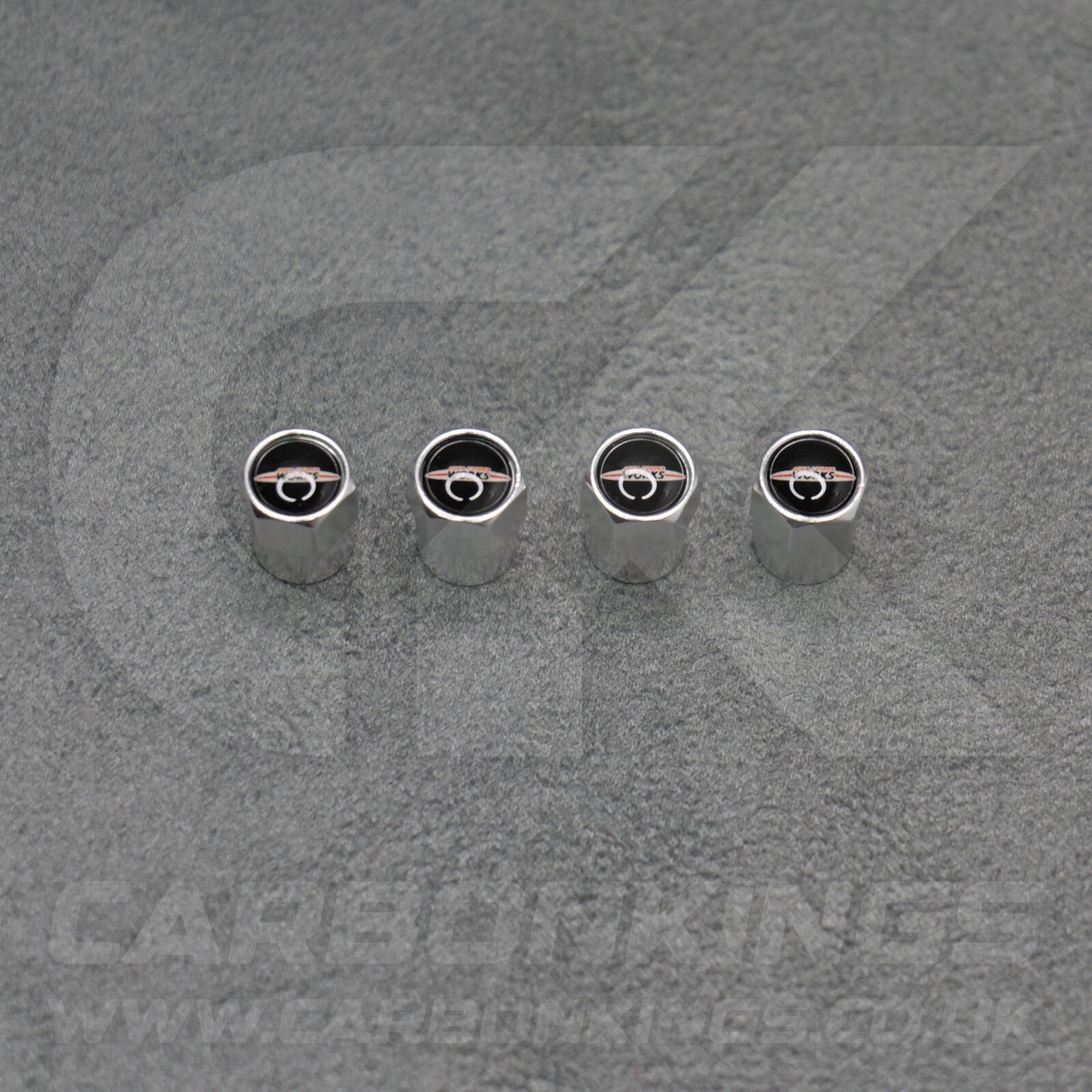 Mini John Cooper Works Silver Anodised Wheel Valve Dust Caps Set F54 F55 R56 R55