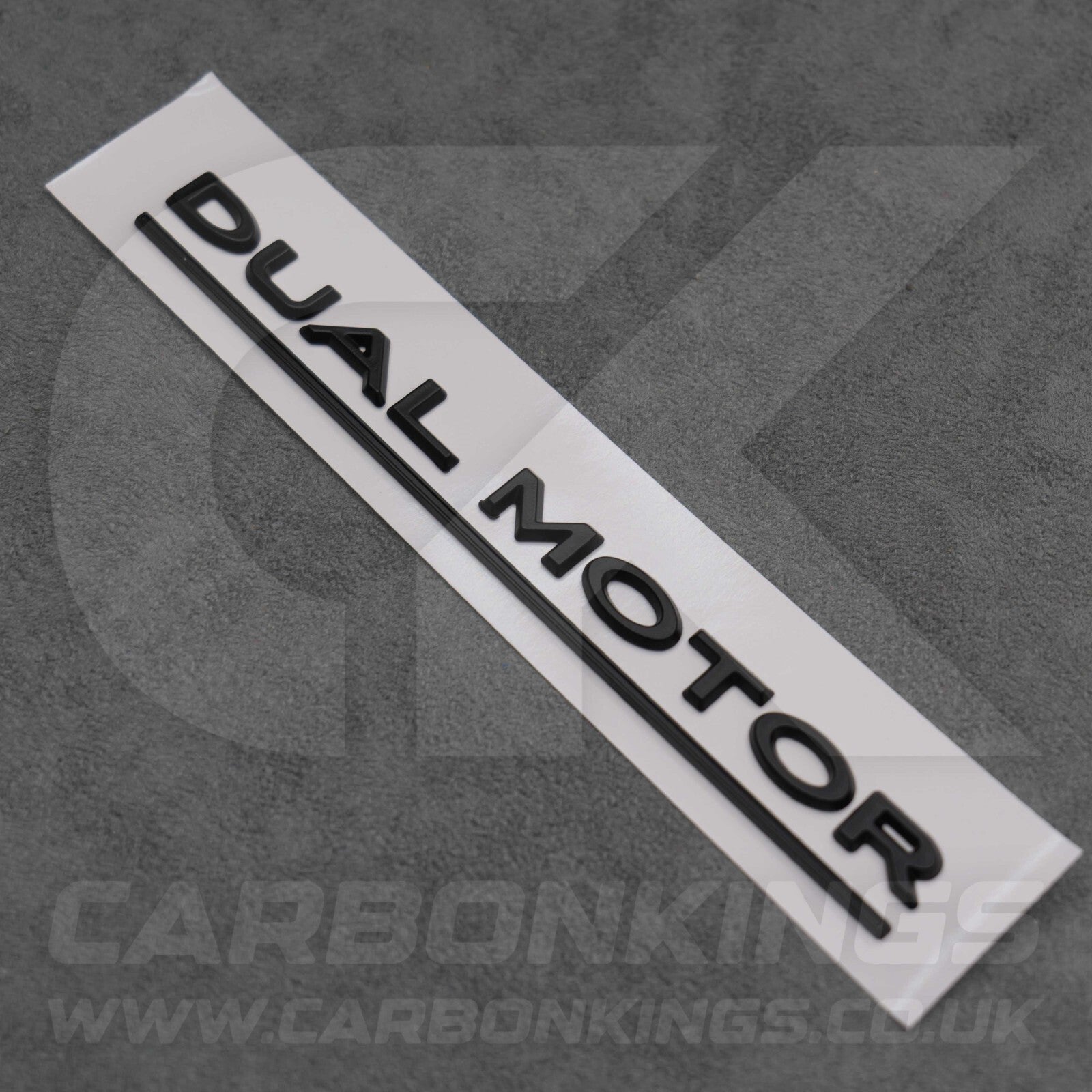 Tesla Matte Black Dual Motor Rear Boot Badge Letters Model S 3 X Y Performance