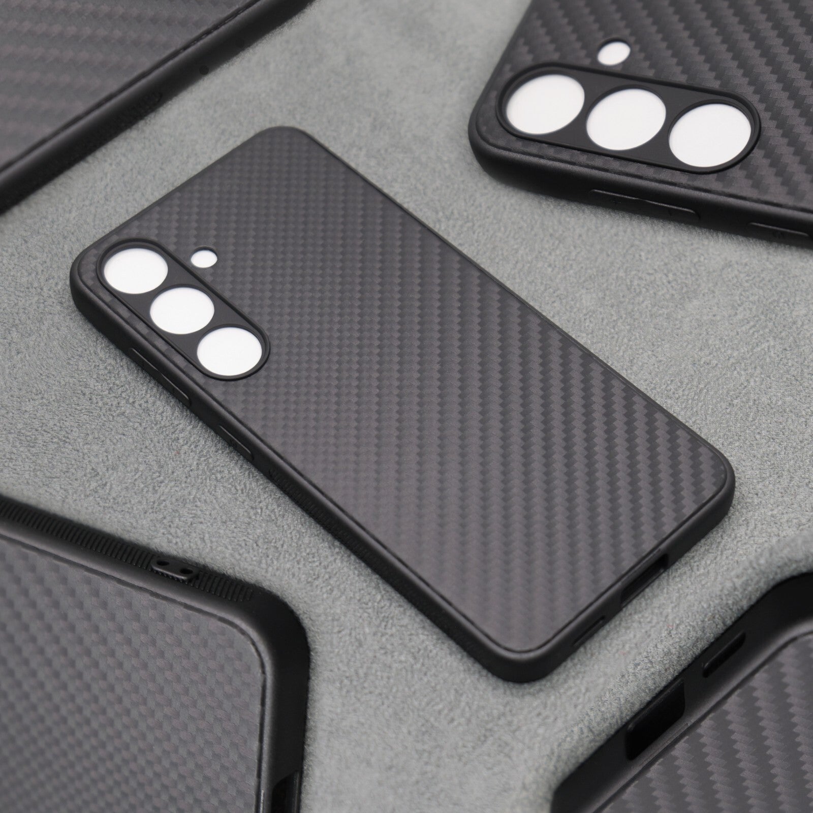 Carbon Fibre Thin Samsung Galaxy Phone Case S20 S21 S22 S23 S24 FE Plus Ultra +