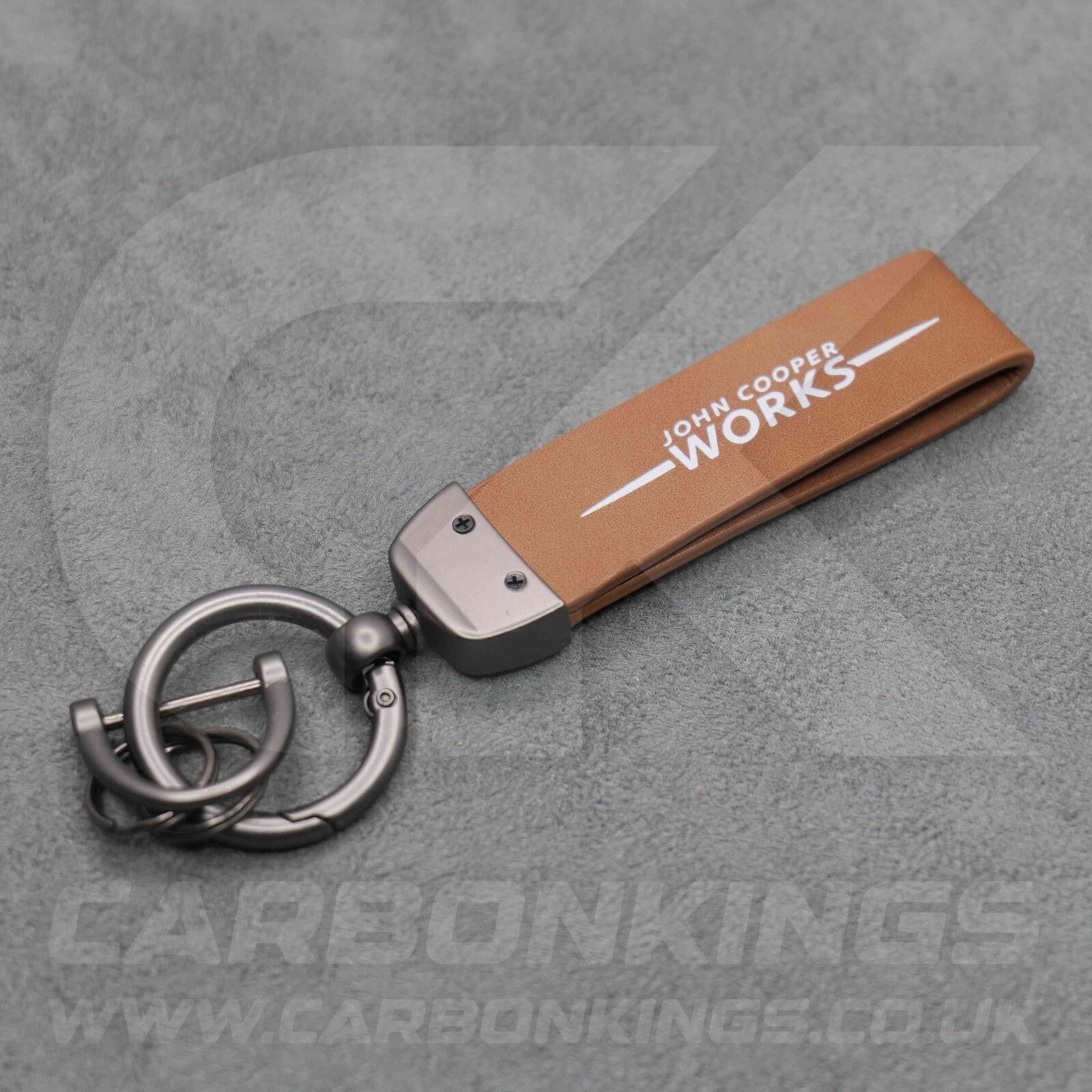 Mini JCW Leather Key Ring Chain John Cooper Works Premium Durable Cooper Clubman
