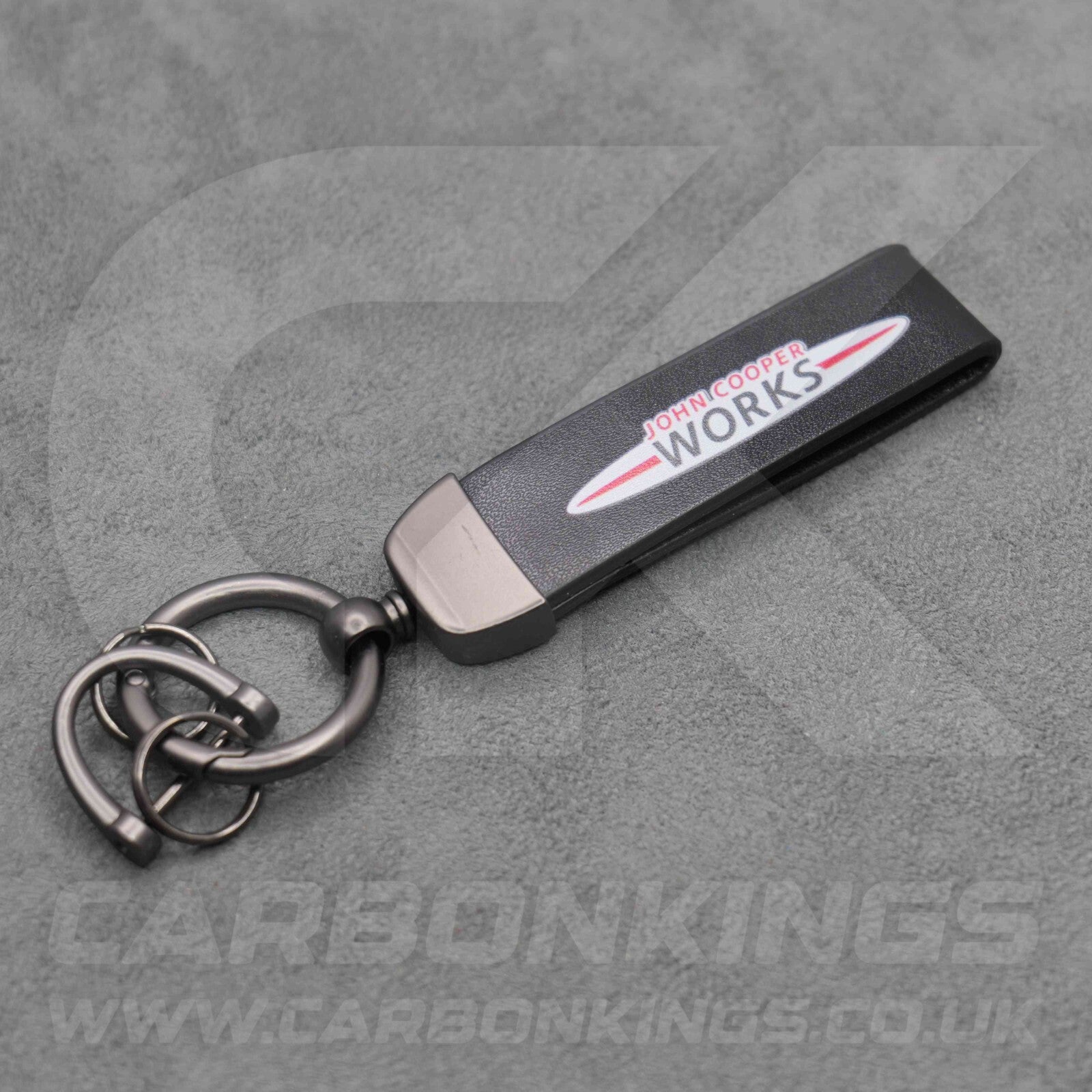 Mini JCW Leather Key Ring Chain John Cooper Works Premium Durable Cooper Clubman