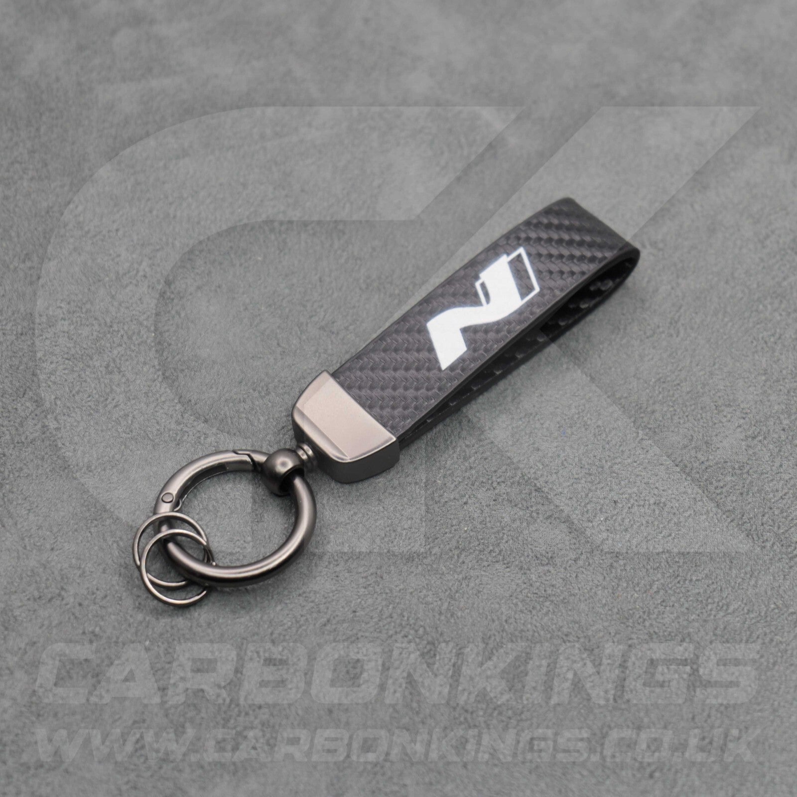 Hyundai N Carbon Fibre Premium Car Key Ring Chain Ioniq 5 6 9 Kona i10 i20 i30