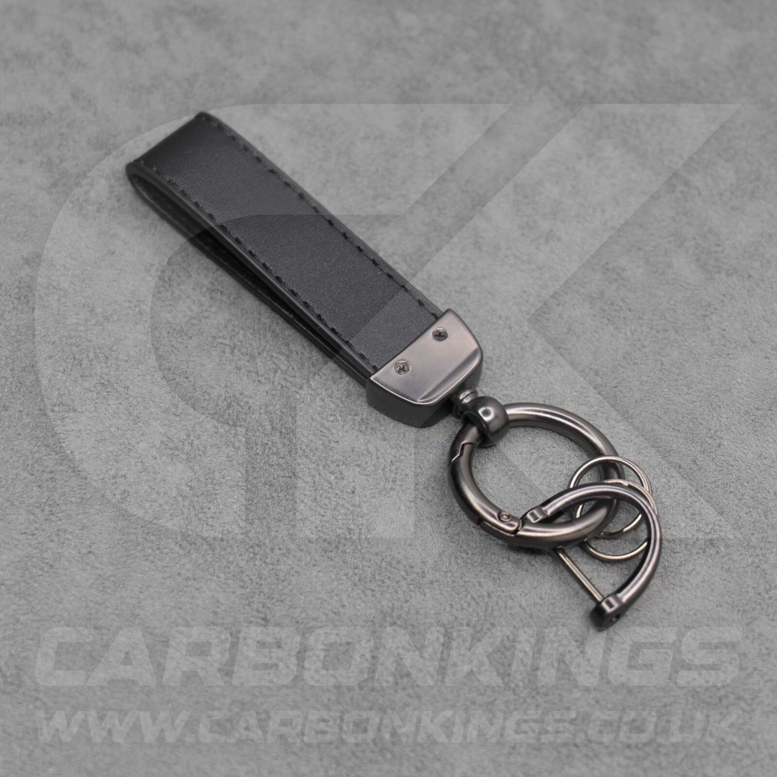 Mercedes AMG Black Leather Key Ring C63 C43 A45 E43 E63 A35 A E C S G CLA Class