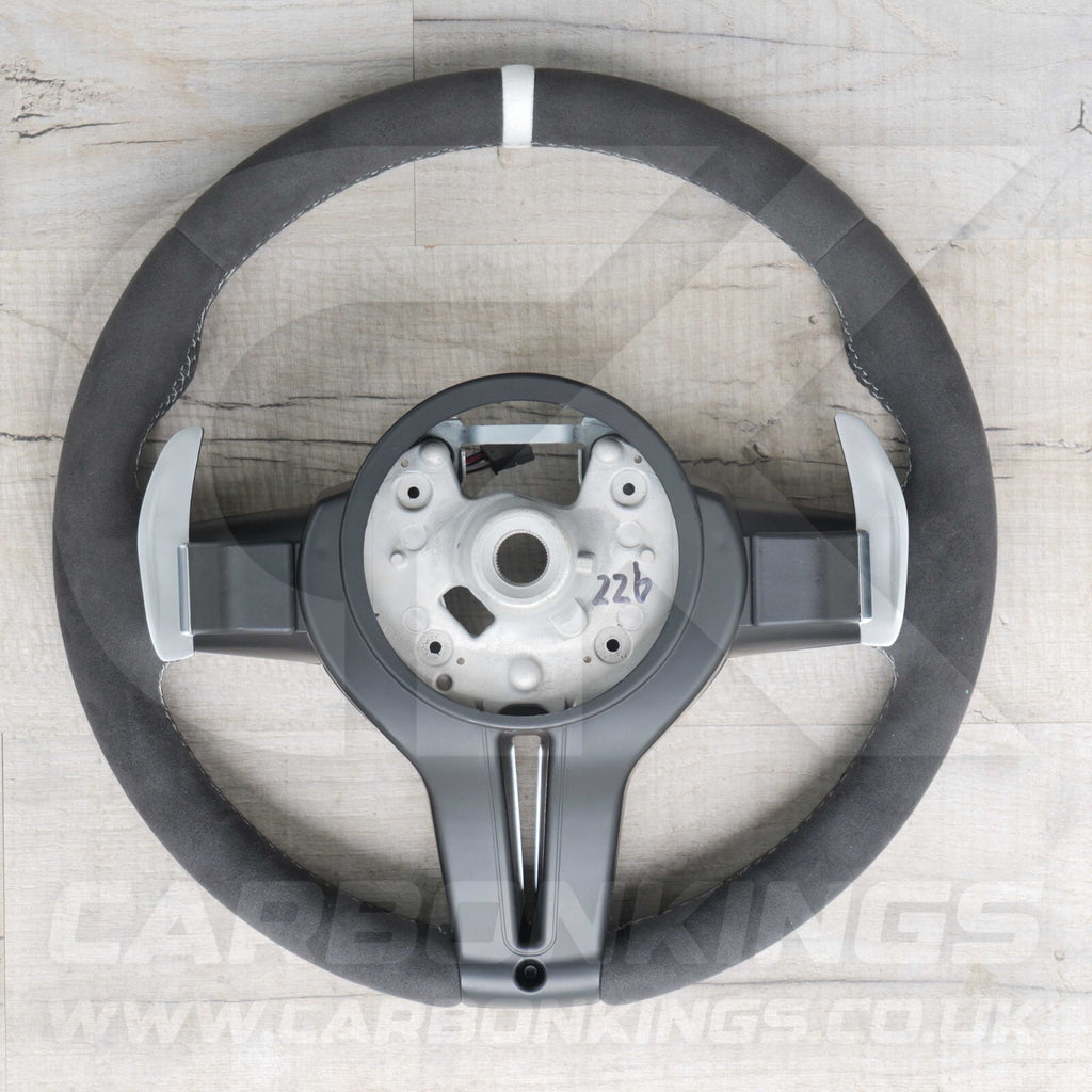 BMW Alcantara M Sport White Steering Wheel 1 2 3 4 X1 X3 X4 X5 X6 M2 M3 M4 F80 +