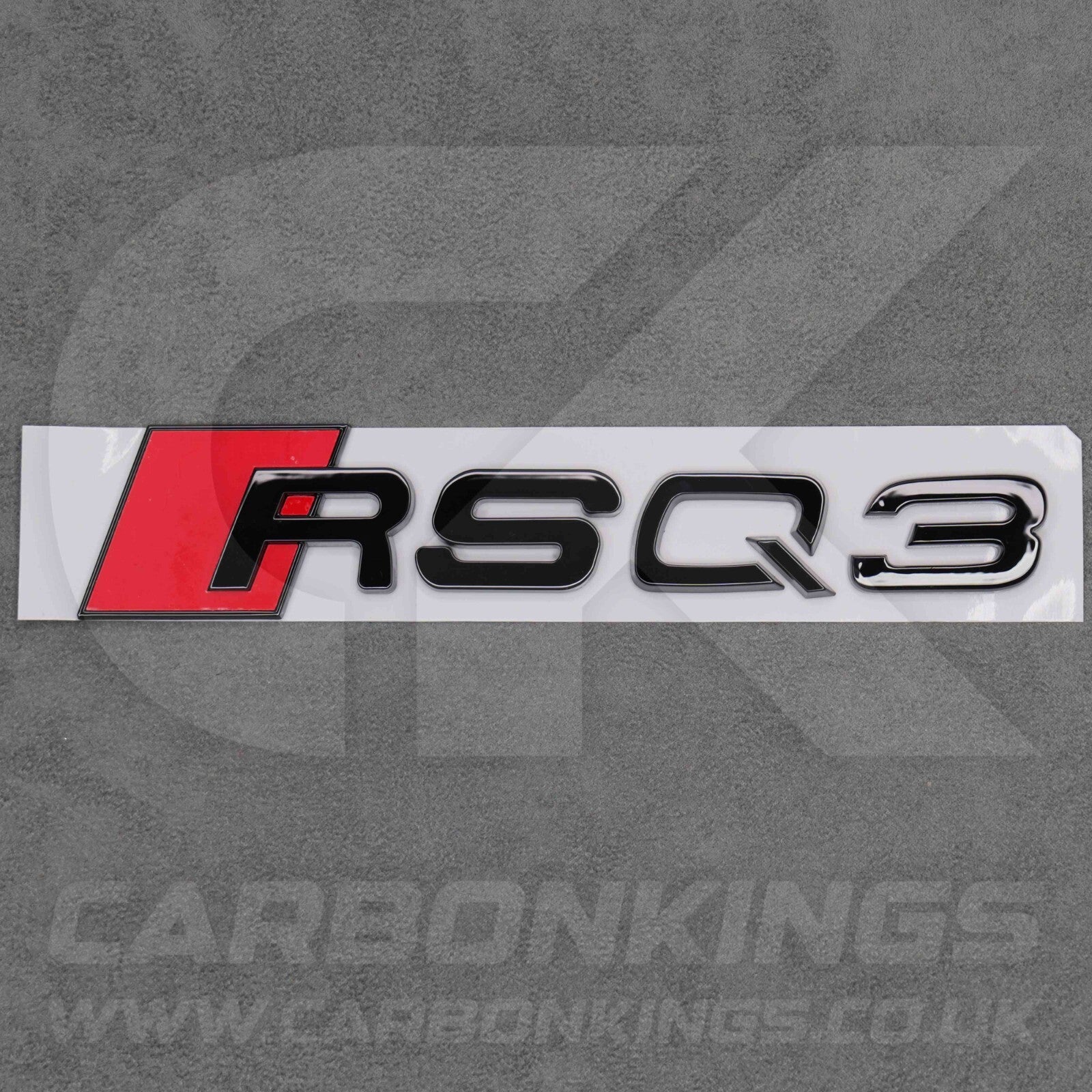 122 x 31mm Audi RSQ3 Gloss Black Boot Rear Badge Letters Logo Emblem S 8U F3
