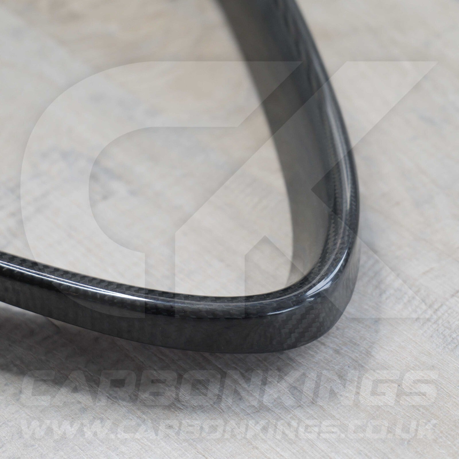 Alfa Romeo Giulia Quadrifoglio Real Carbon Fibre V Shield Grill Frame Cover Trim