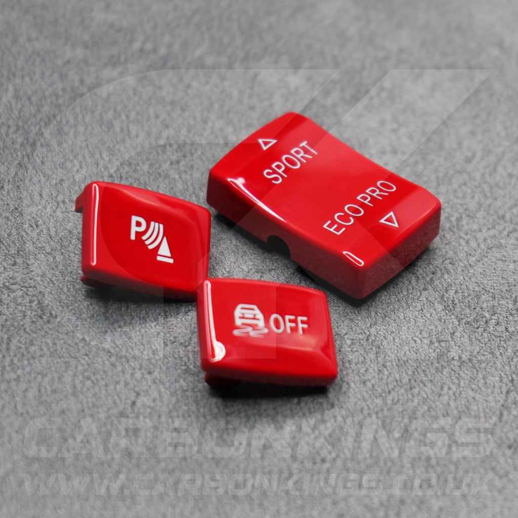 BMW Red Sport Eco Pro DSC Parking Centre Console Buttons F20 F22 F30 F32 F33 F36