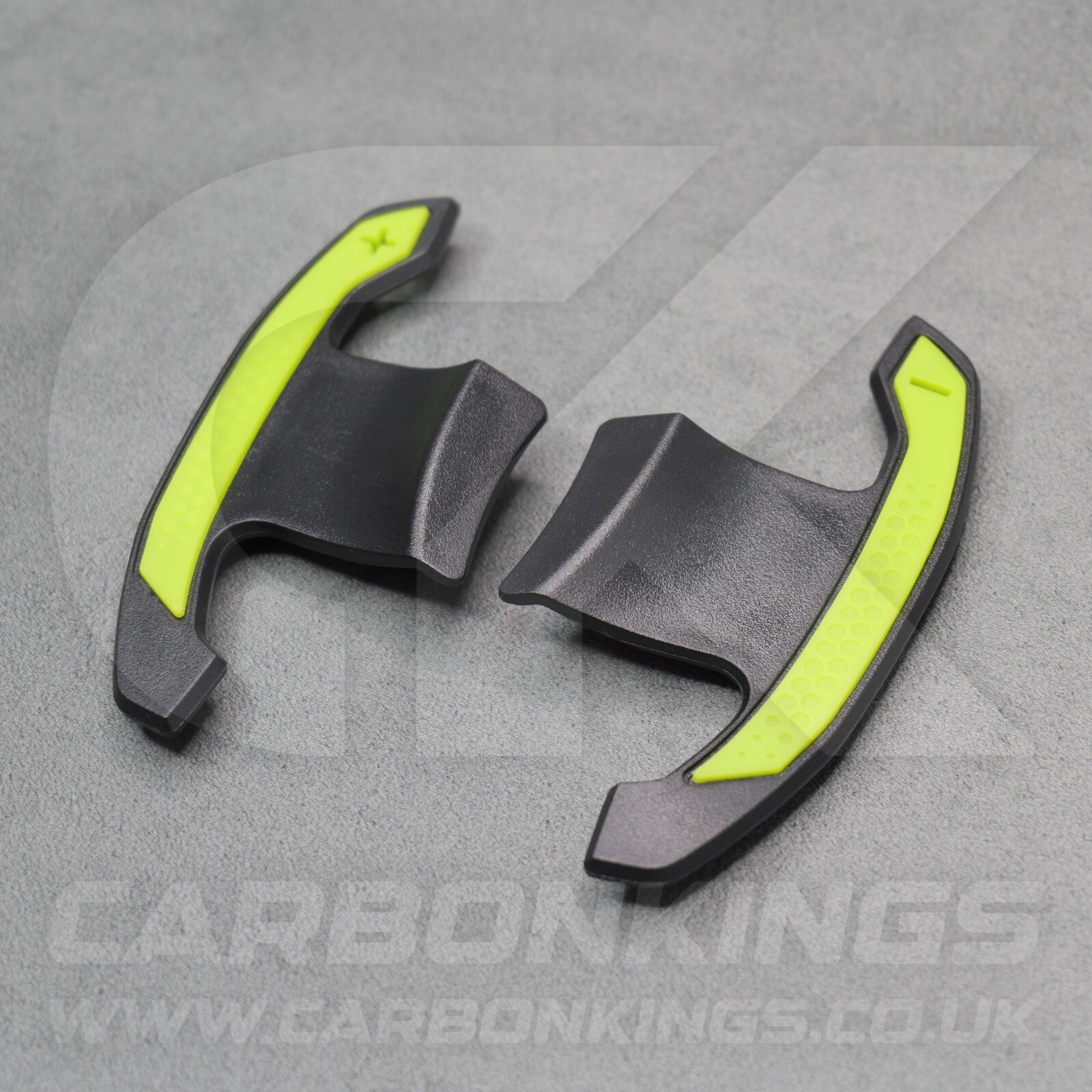 Toyota GR Supra Real Carbon Fibre & Yellow Gear Shifter Paddles J29/DB A90/A9