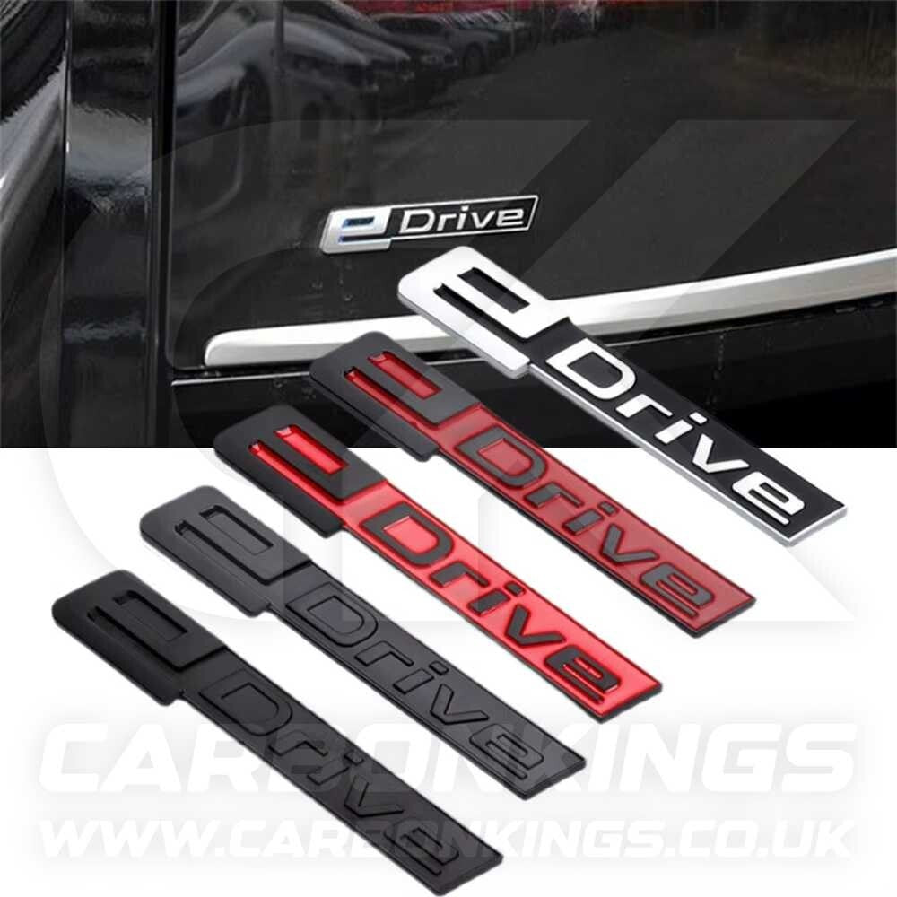 BMW Red & Black eDrive Rear Emblem Boot Badge Logo BMW i3 i3s i8 iX Electric