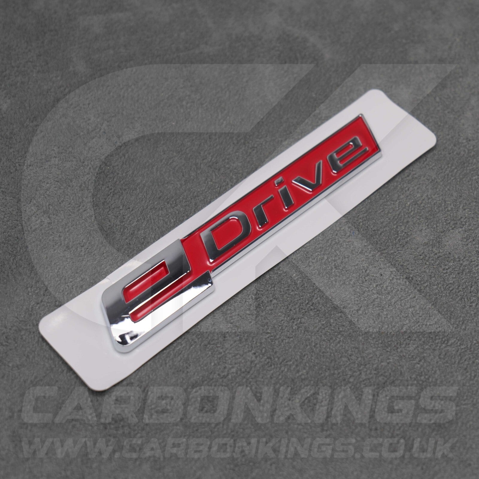 BMW Red & Silver eDrive Rear Emblem Boot Badge Logo BMW i3 i3s i8 iX Electric