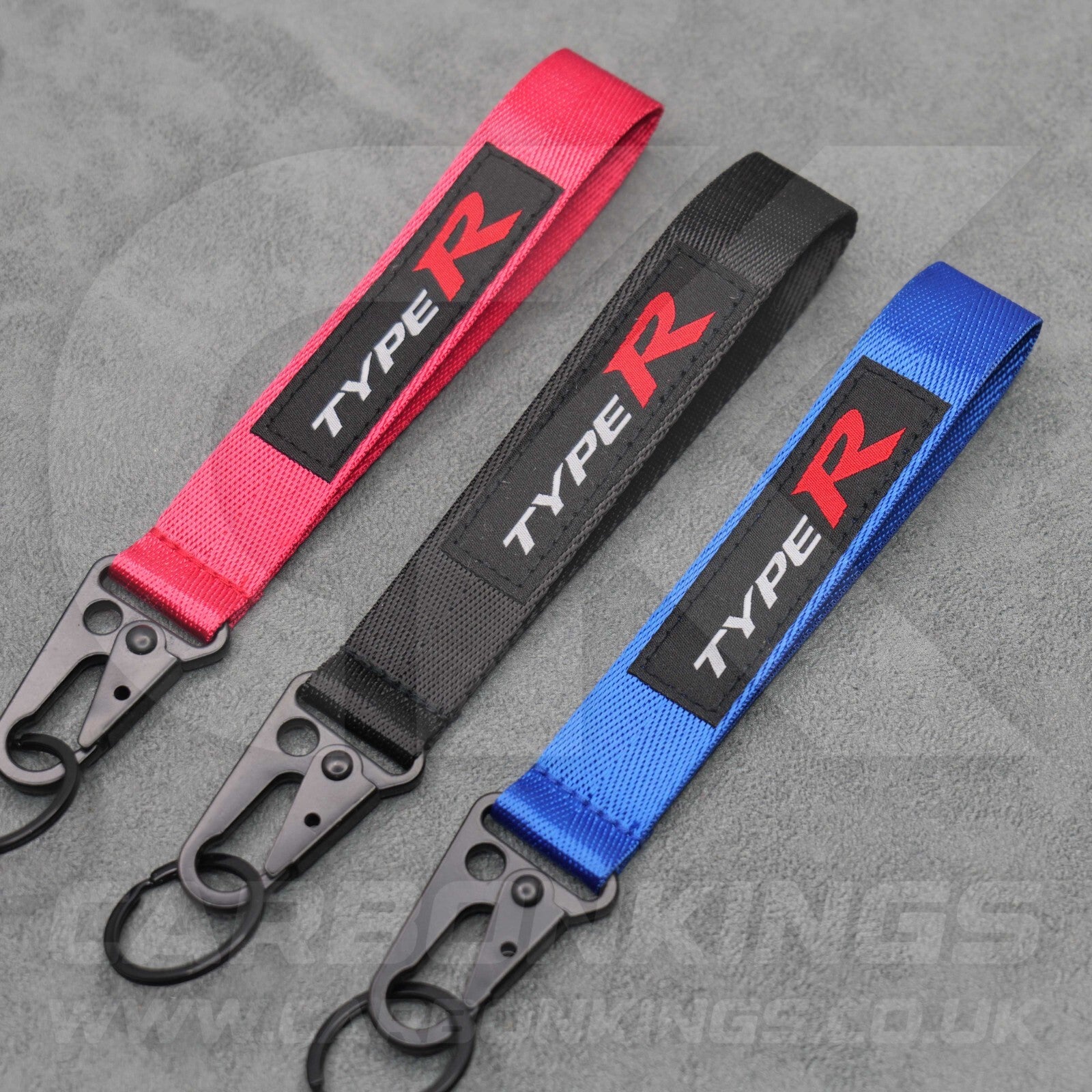 Honda Civic Type R Embroidered Nylon Car Key Ring Chain Premium EP3 FK2 FK8 FL5