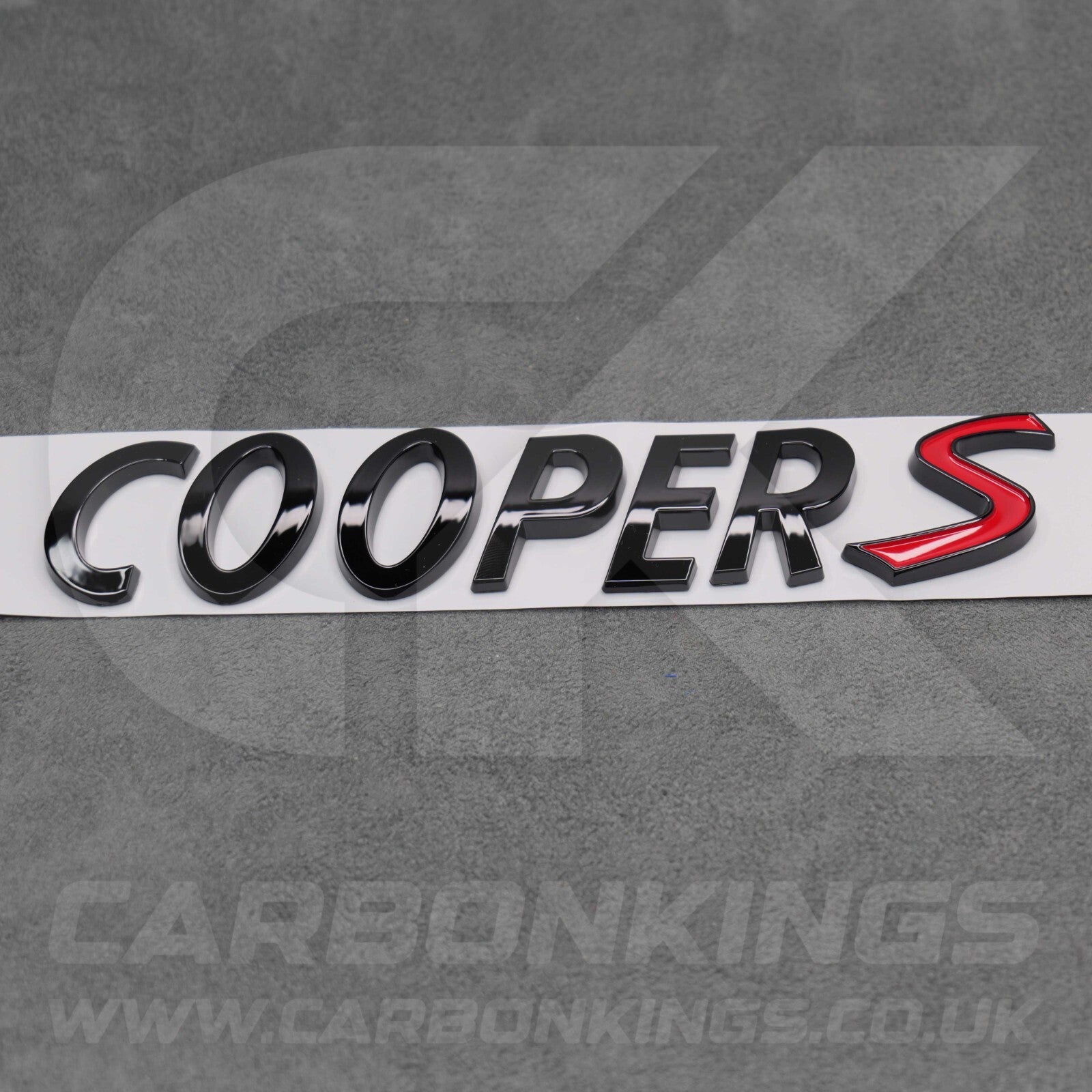 Mini Gloss Black Cooper S Boot Badge Letters R53 R56 F56 R55 R52 R57 R58 R59 R60
