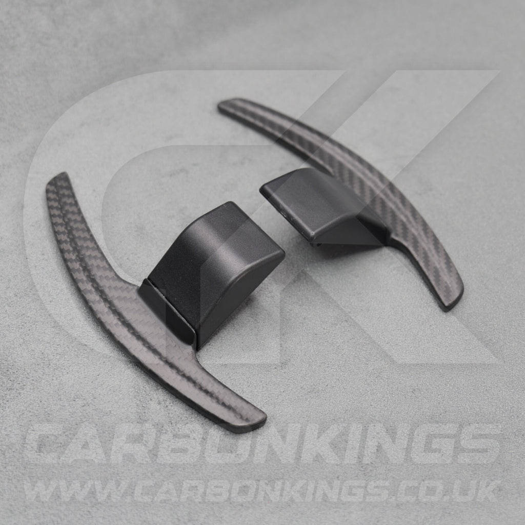 Satin Carbon Fibre Shifter Paddles for BMW M3 M4 M2 F80 F82 F87 M5 M6 X5M X6M M