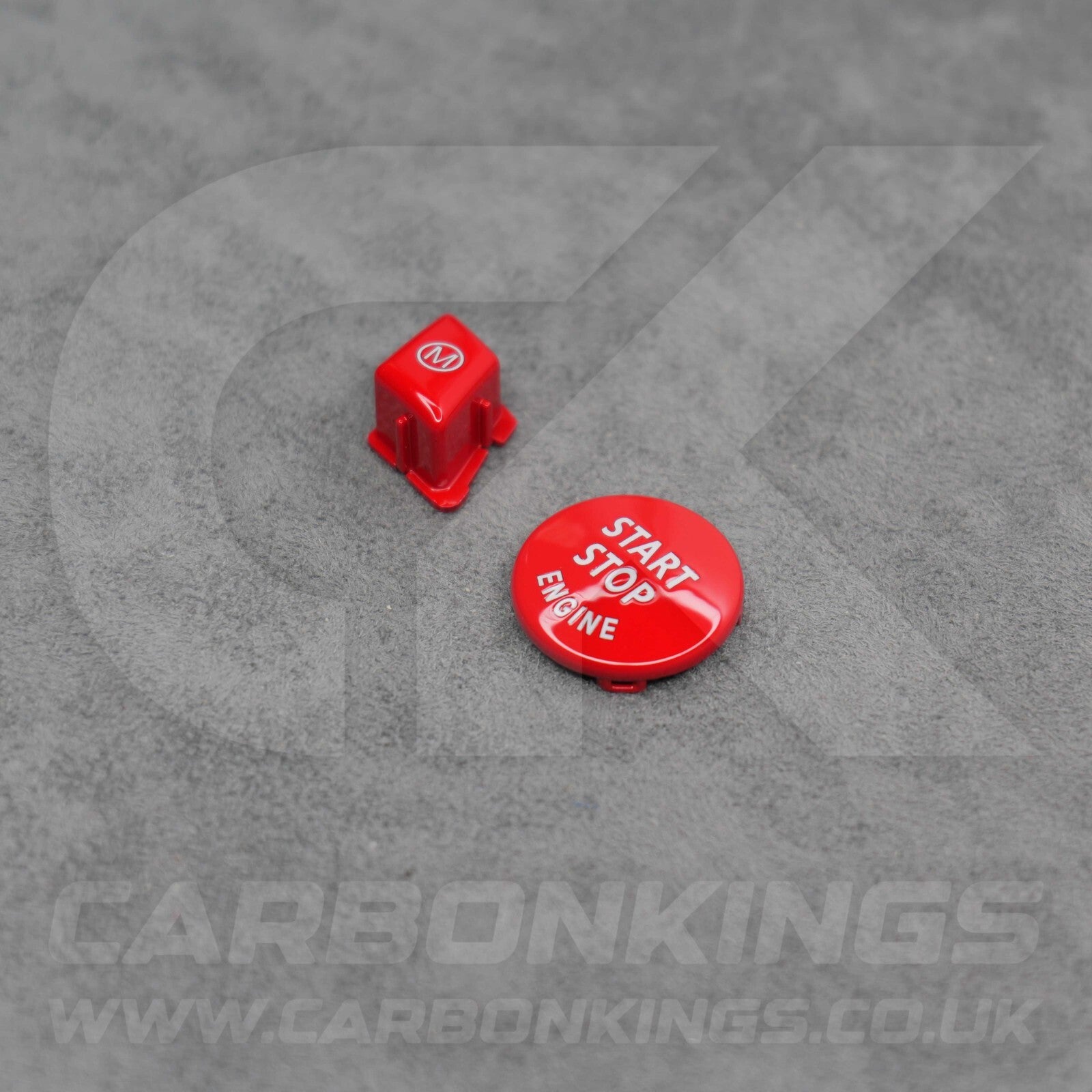 BMW Red M Mode & Start Button Set for Steering Wheel E90 E92 E93 M3 4.0 V8