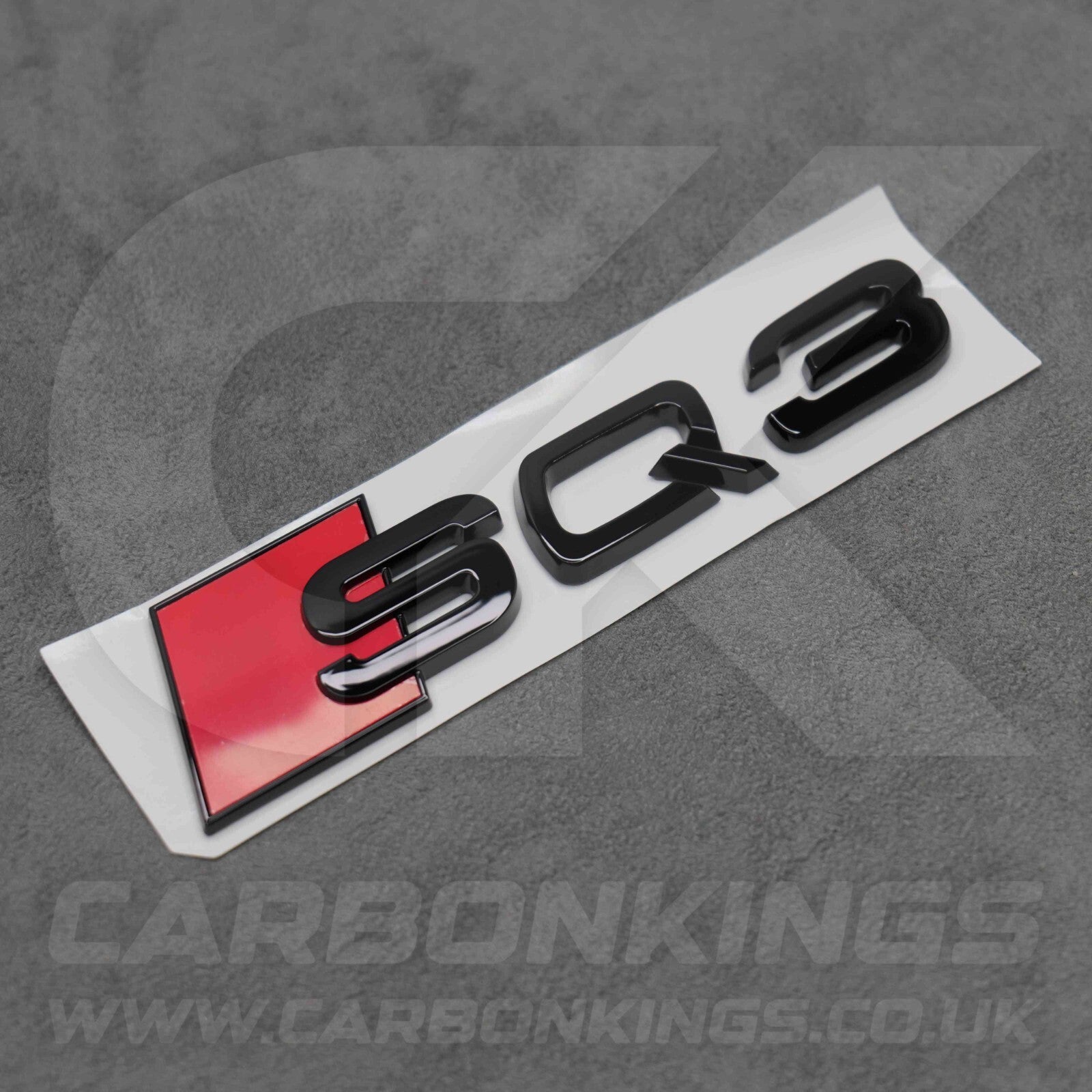 122 x 31mm Audi SQ3 Gloss Black Boot Rear Badge Letters Logo Emblem S 8U F3