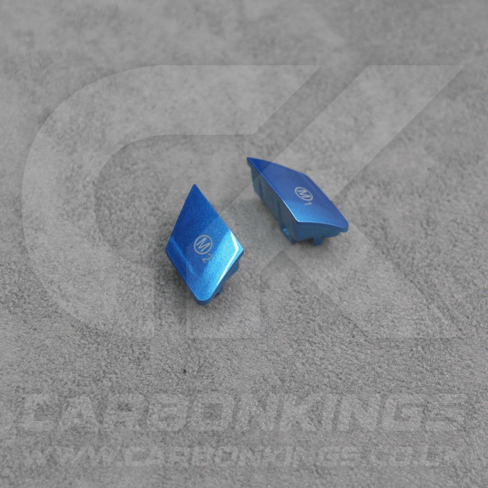BMW Metallic Blue M1 & M2 Buttons Set for M2 M3 M4 M5 M6 X5M X6M F80 F82 F83 F87