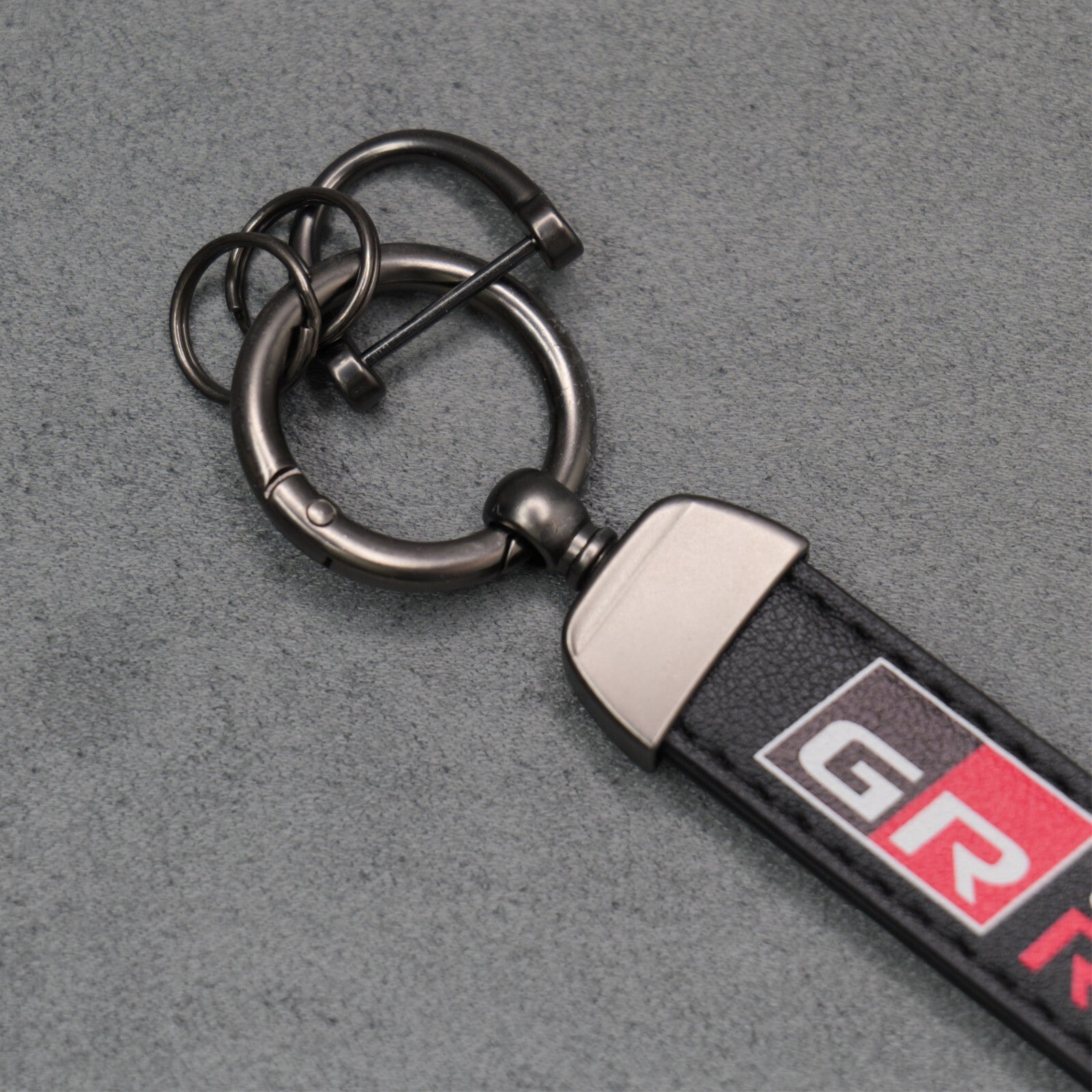 Toyota GR Gazoo Racing Leather Key Ring Chain Yaris Supra GR86 GT86 Corolla