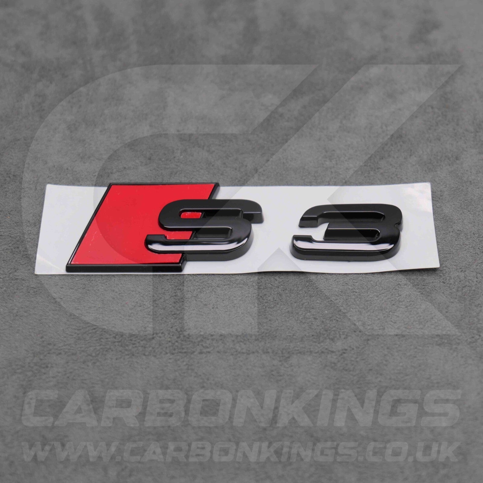 105 x 36mm Audi S3 Gloss Black Boot Rear Badge Letters Logo Emblem S 8L 8P 8V 8Y