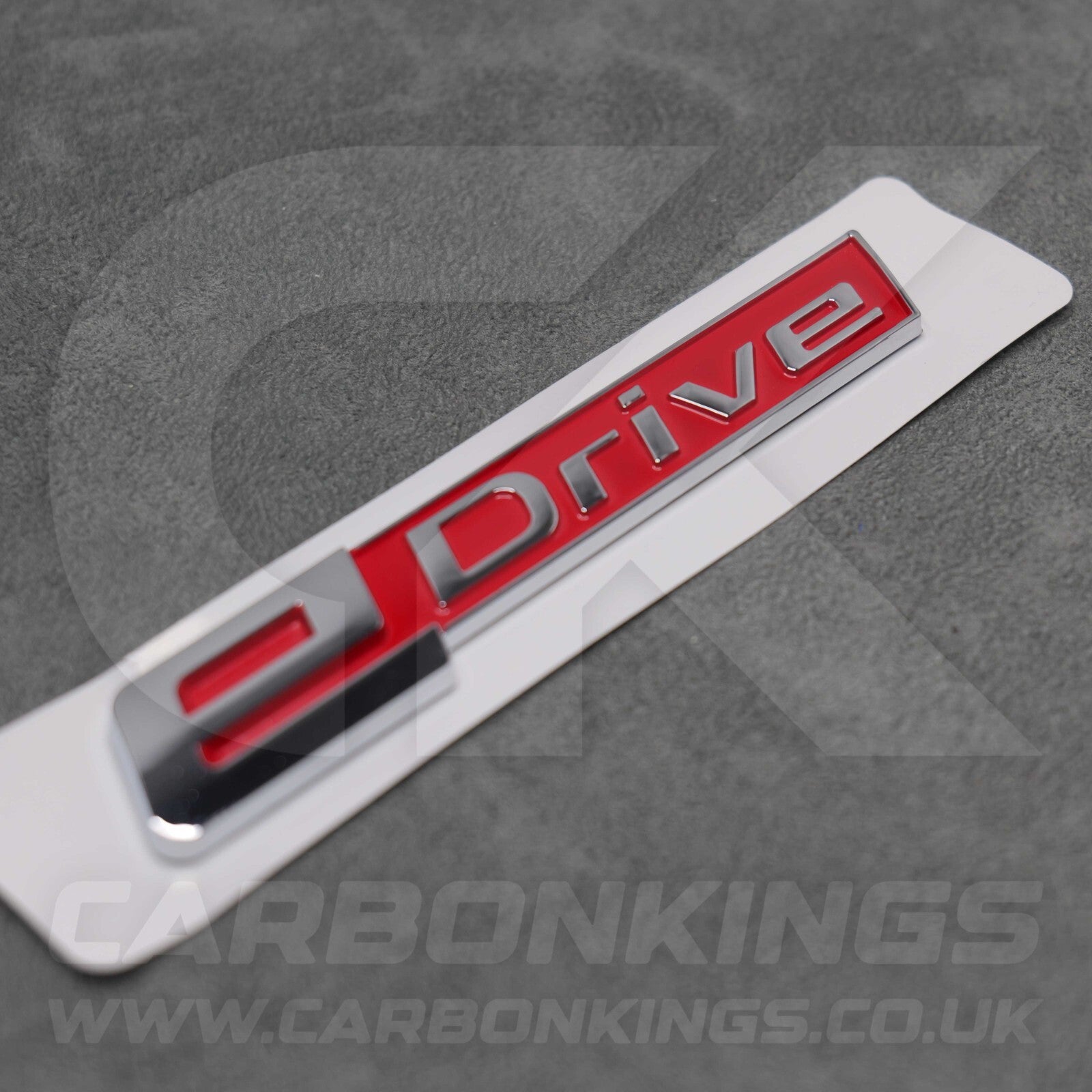 BMW Red & Silver eDrive Rear Emblem Boot Badge Logo BMW i3 i3s i8 iX Electric