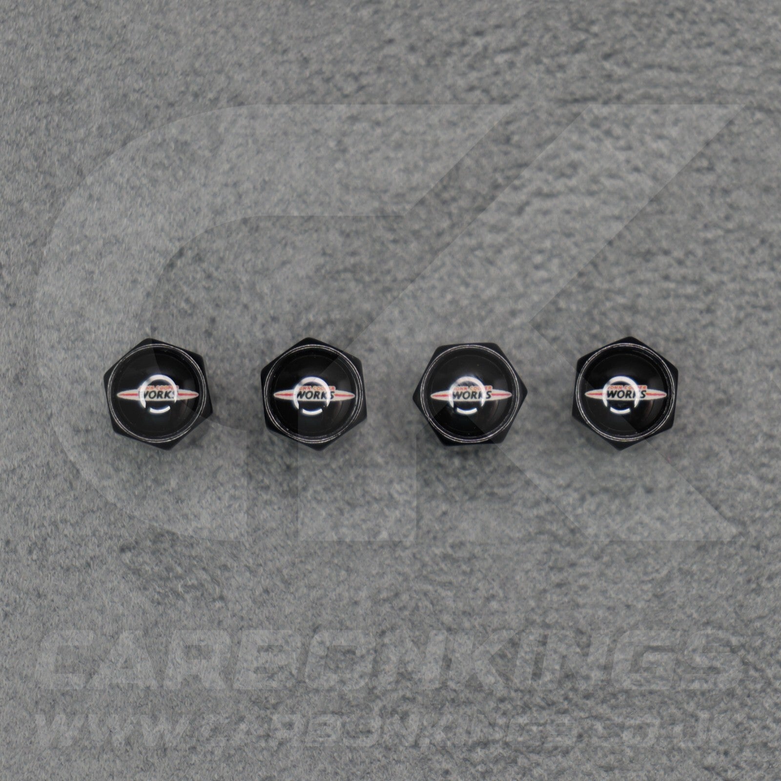 Mini John Cooper Works Black Anodised Wheel Valve Dust Caps Set F54 F55 R56 R55