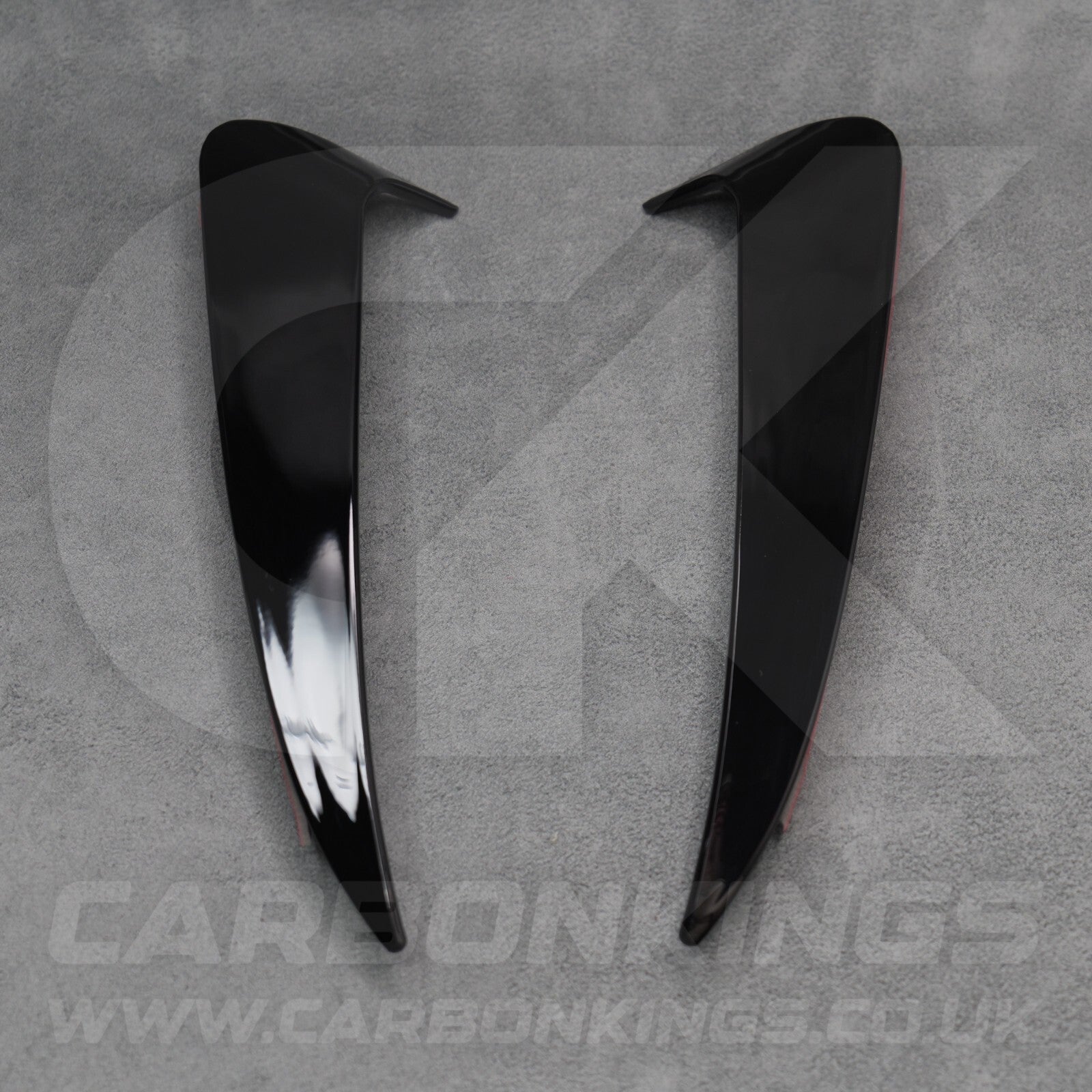 Mercedes C43 C63 Saloon Gloss Black Rear Bumper Side Vent Trims W205 C Class AMG