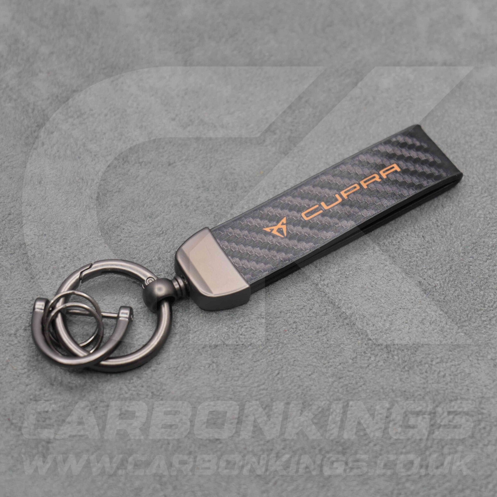CUPRA Carbon Fibre Key Ring Chain Born Ateca Leon Formentor Tavascan Terramar VZ