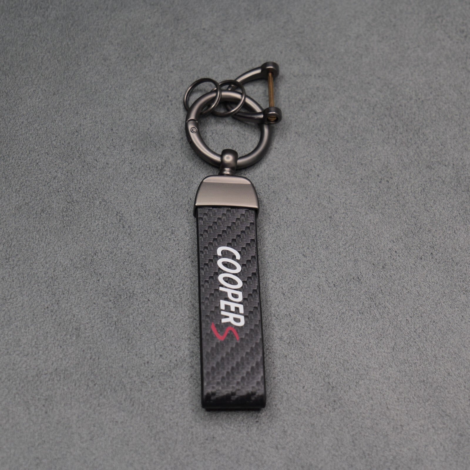 Mini Cooper S Carbon Fibre Key Ring Chain John Cooper Works Premium & Durable