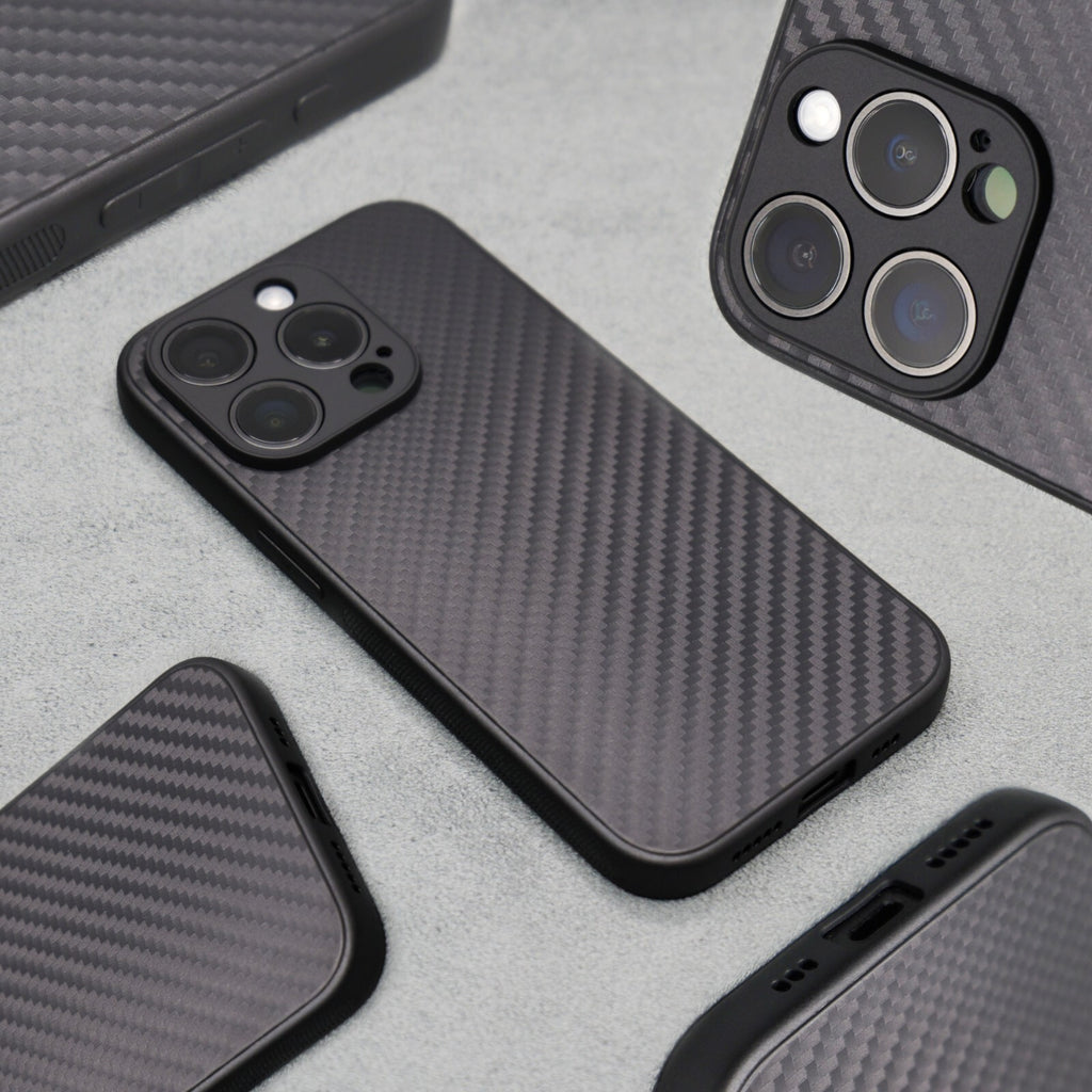Carbon Fibre iPhone Case Apple Phone 11 12 13 14 15 16 Pro Max Plus Mini Thin