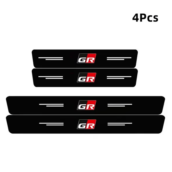 Toyota GR Sport Carbon Fibre Anti Scratch Door Sill Protectors Yaris Corolla RAV