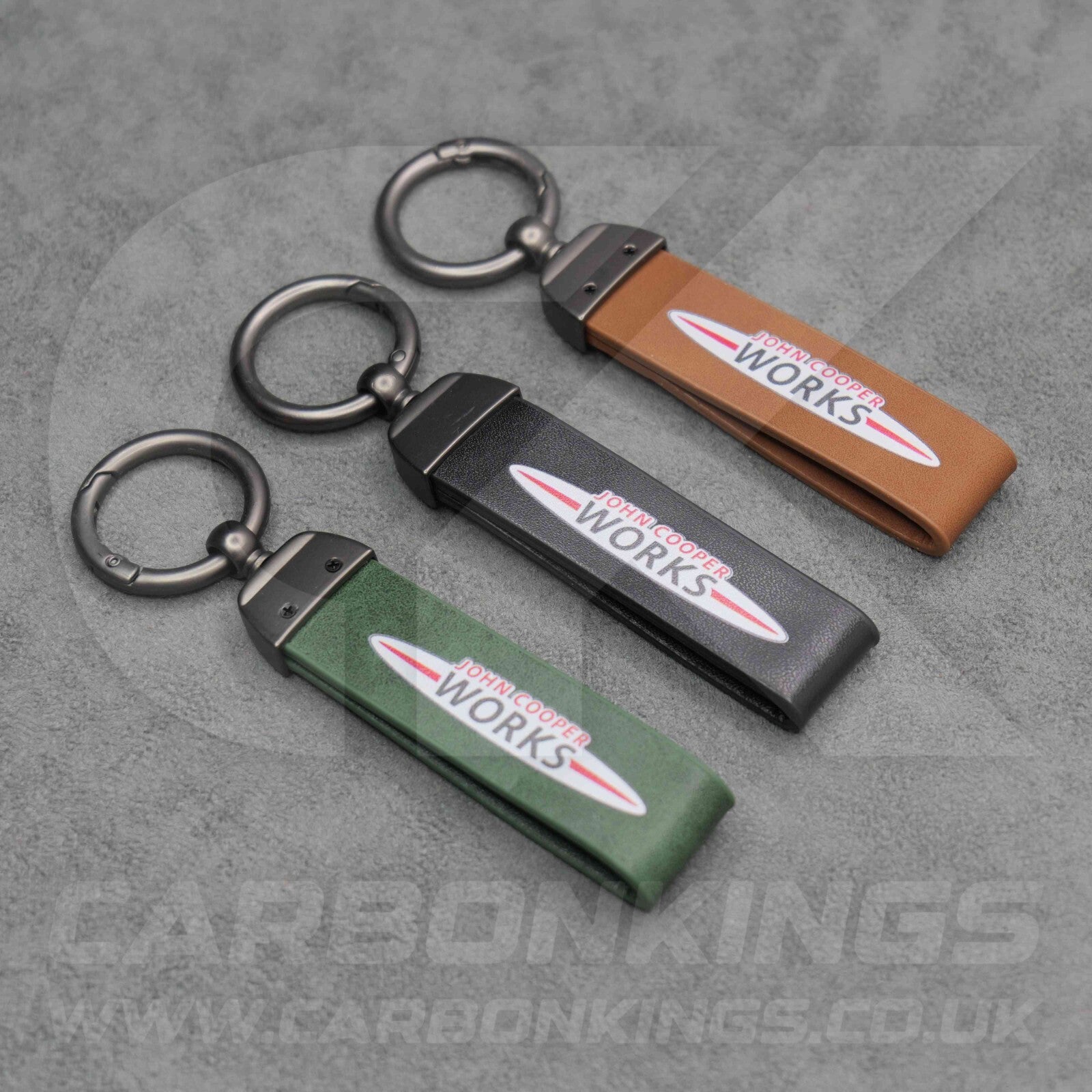 Mini JCW Leather Key Ring Chain John Cooper Works Premium Durable Cooper Clubman
