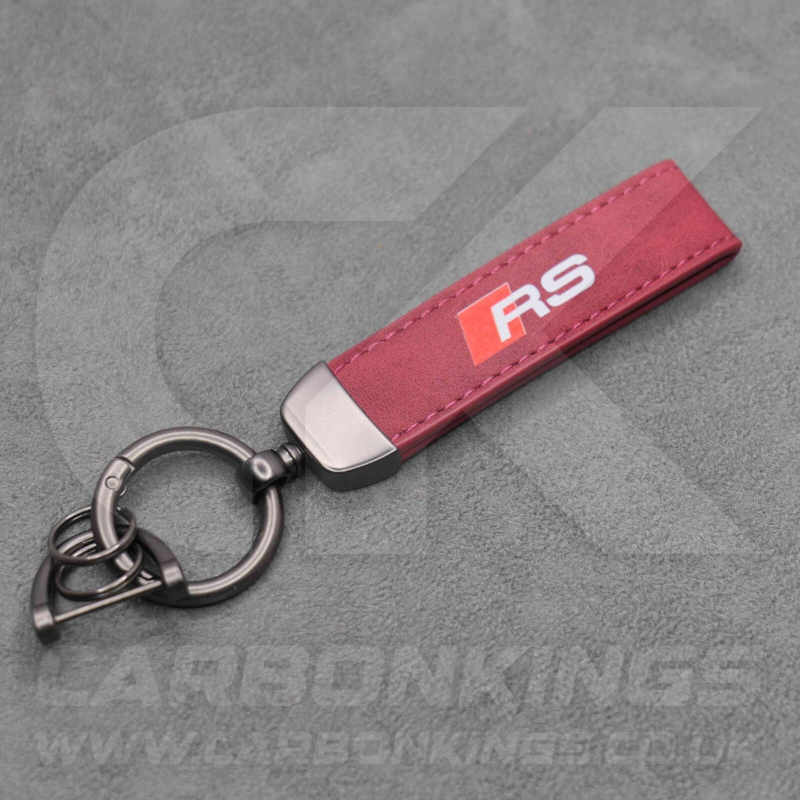 Audi RS Leather Key Ring Chain Premium Durable RS3 RS4 RS5 RS6 RS7 RSQ3 RSQ8