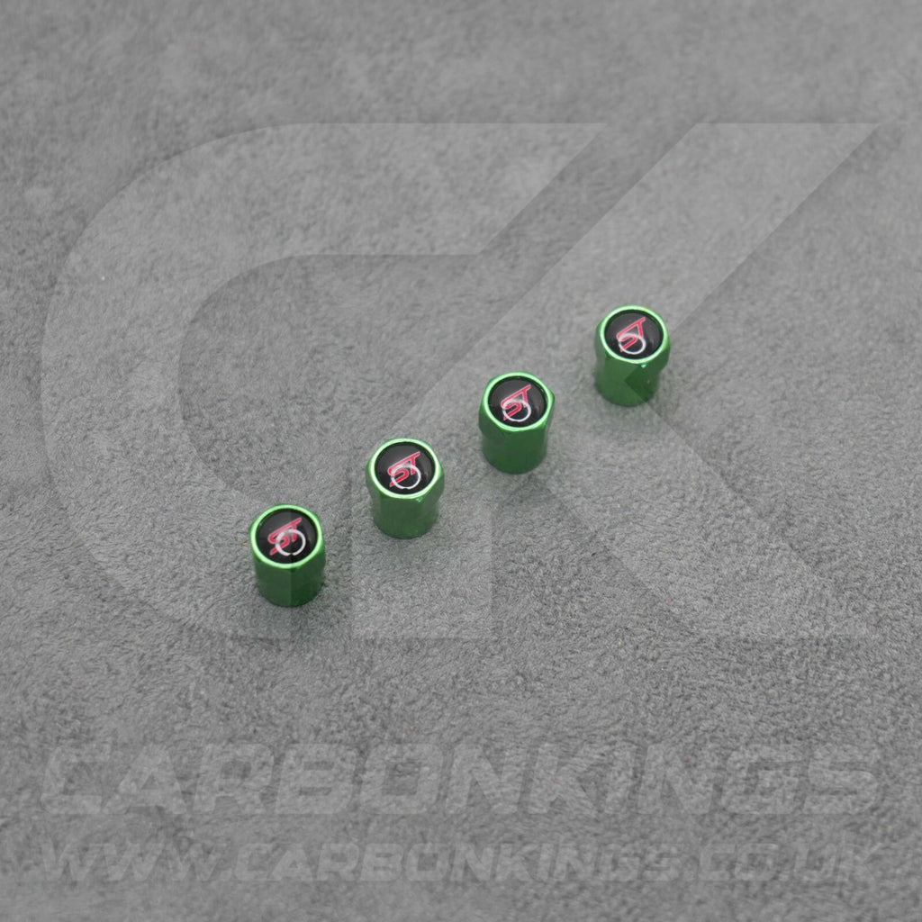 Ford ST Sport Green Anodised Wheel Valve Dust Caps Set Fiesta Focus Edge Puma