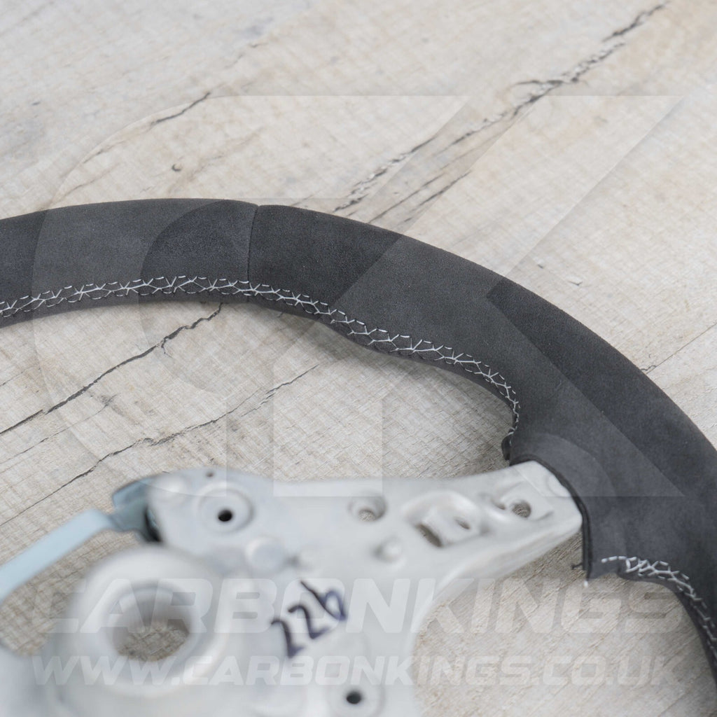 BMW Alcantara M Sport White Steering Wheel 1 2 3 4 X1 X3 X4 X5 X6 M2 M3 M4 F80 +