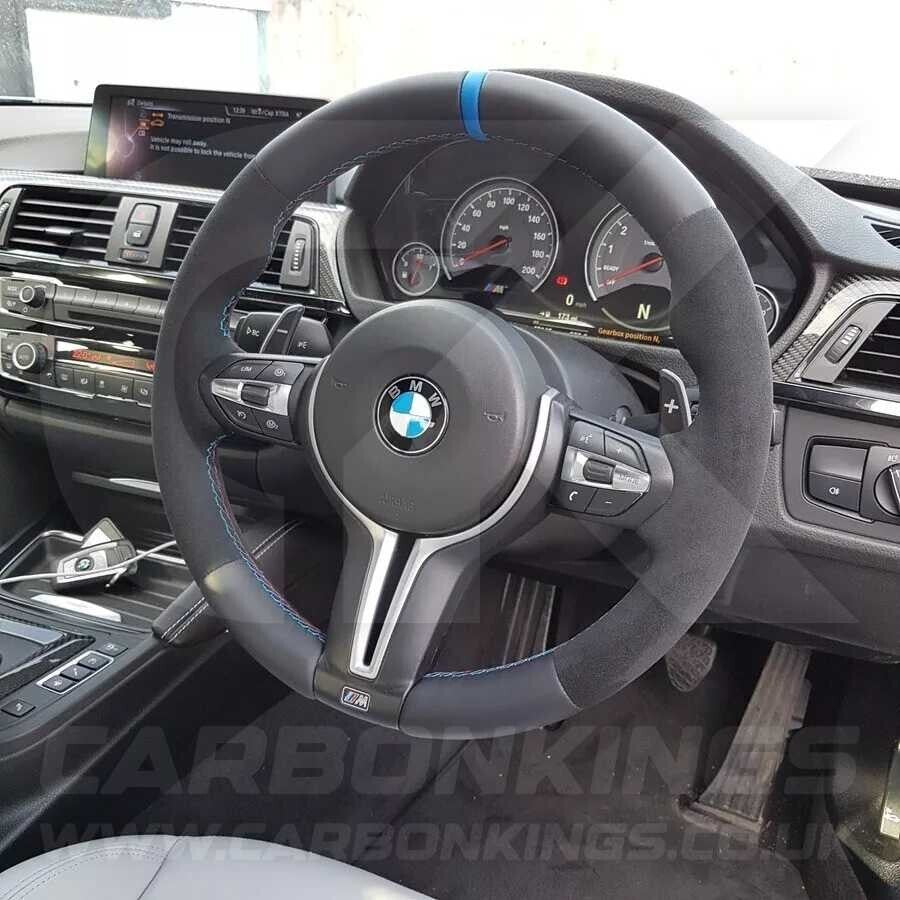 BMW Alcantara M Sport Blue Steering Wheel 1 2 3 4 X1 X3 X4 X5 X6 M2 M3 M4 F80 +