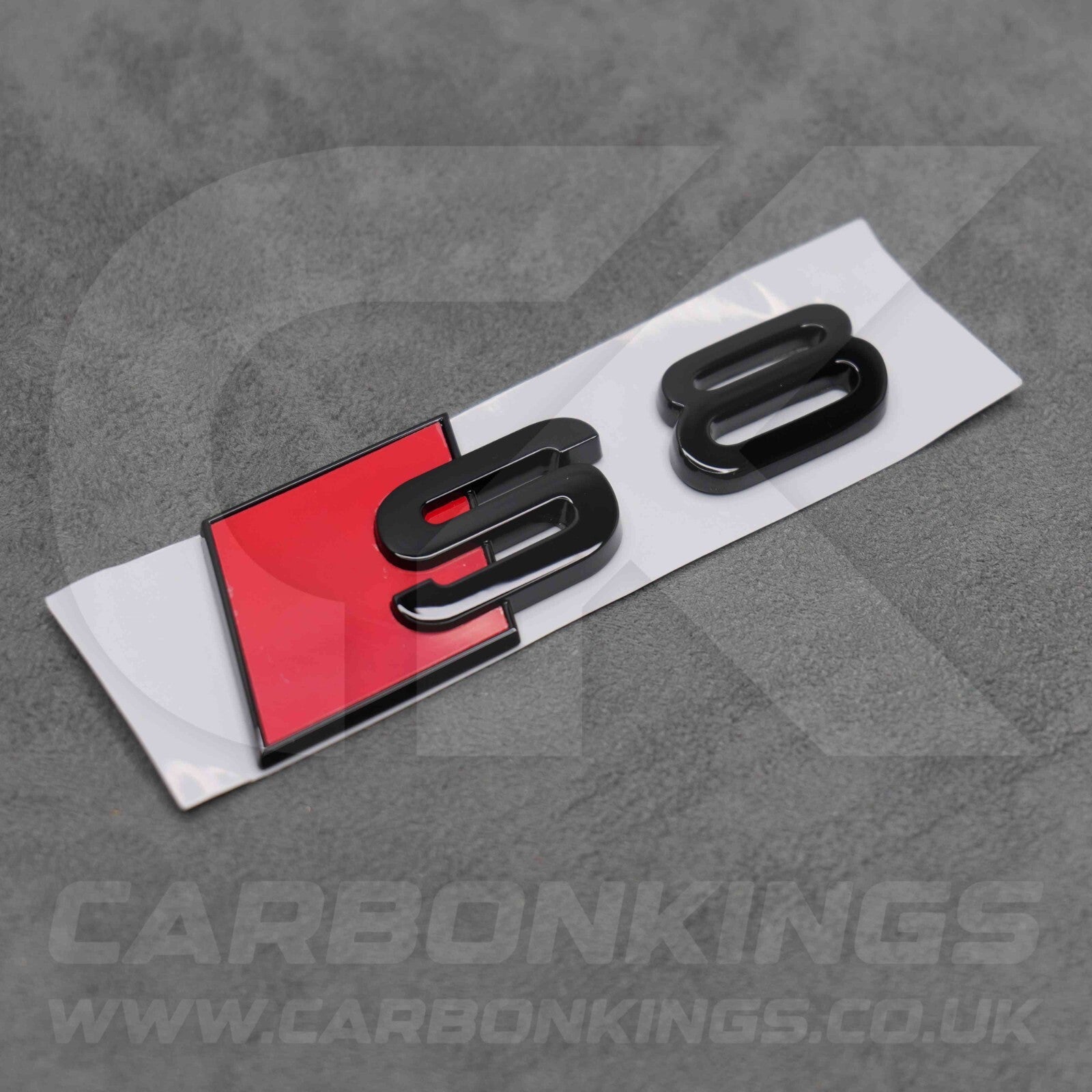 90 x 30mm Audi S8 Gloss Black Boot Rear Badge Letters Logo Emblem S 8L 8P 8V 8Y