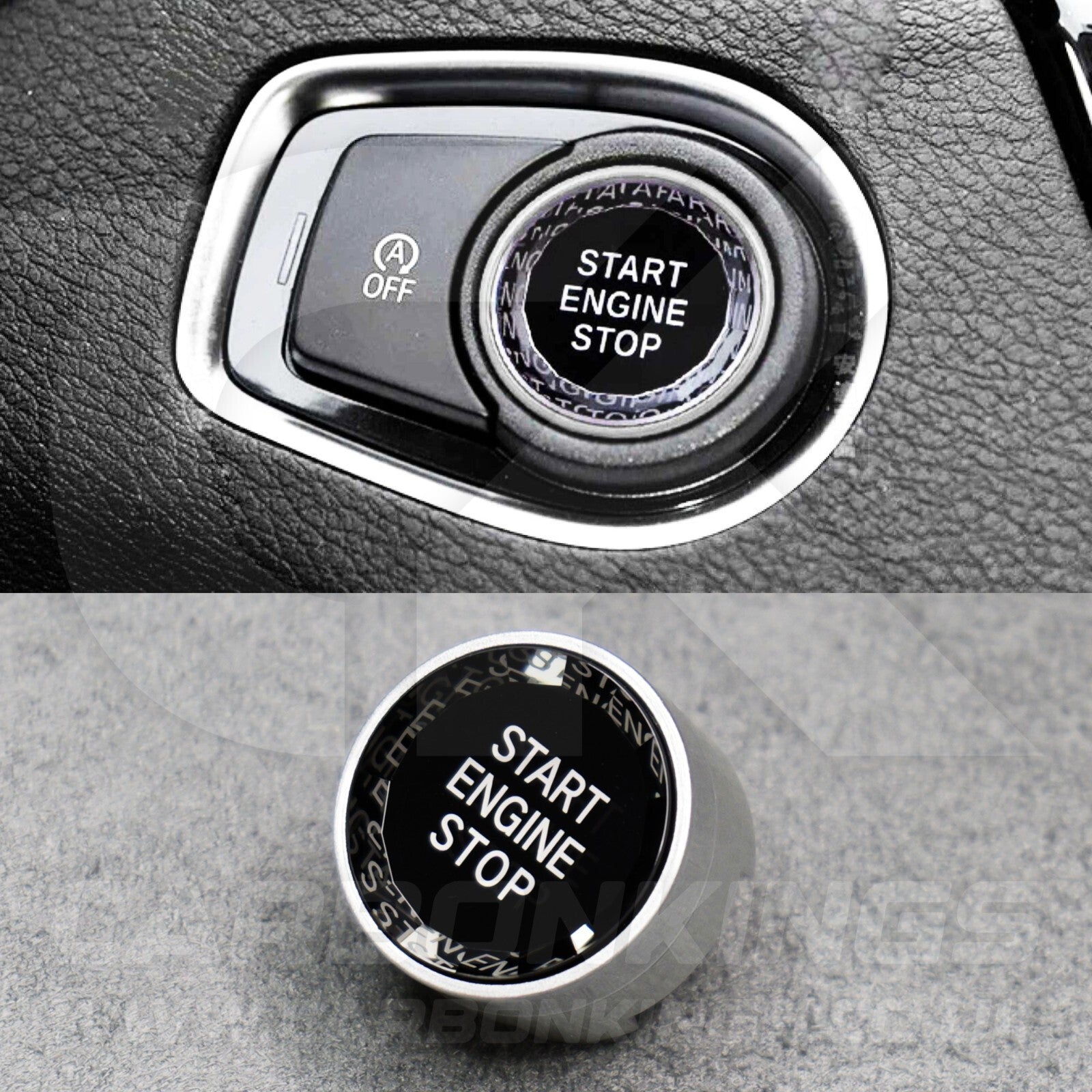 Silver Crystal Start Engine Button BMW M2 M3 M4 M5 M6 M140i G30 F80 F82 F20 F85