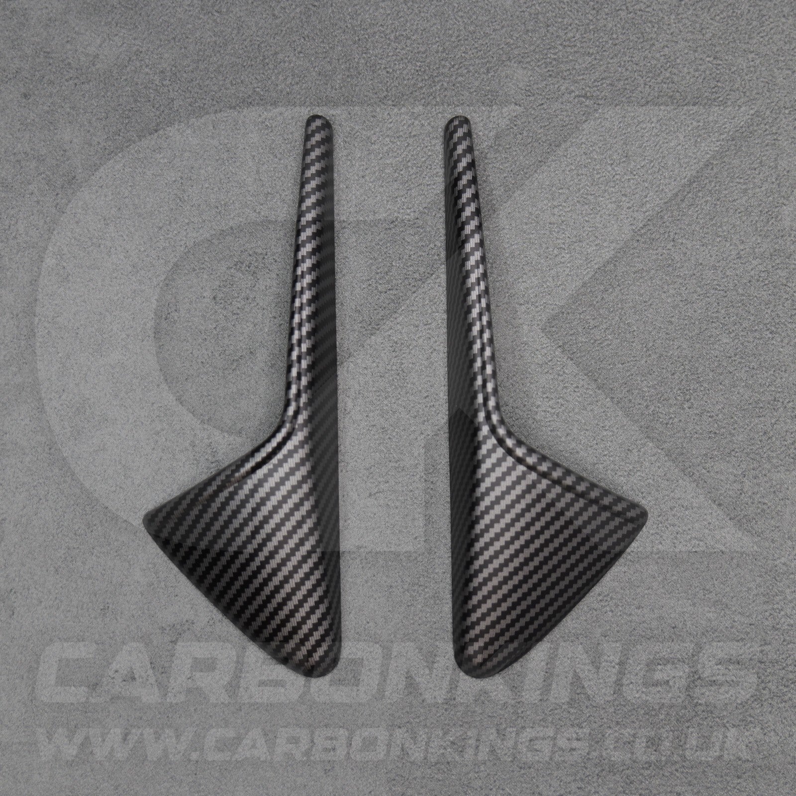 Tesla Model 3 Y X S Matte Carbon Fibre Style Side Camera Trims Caps Covers