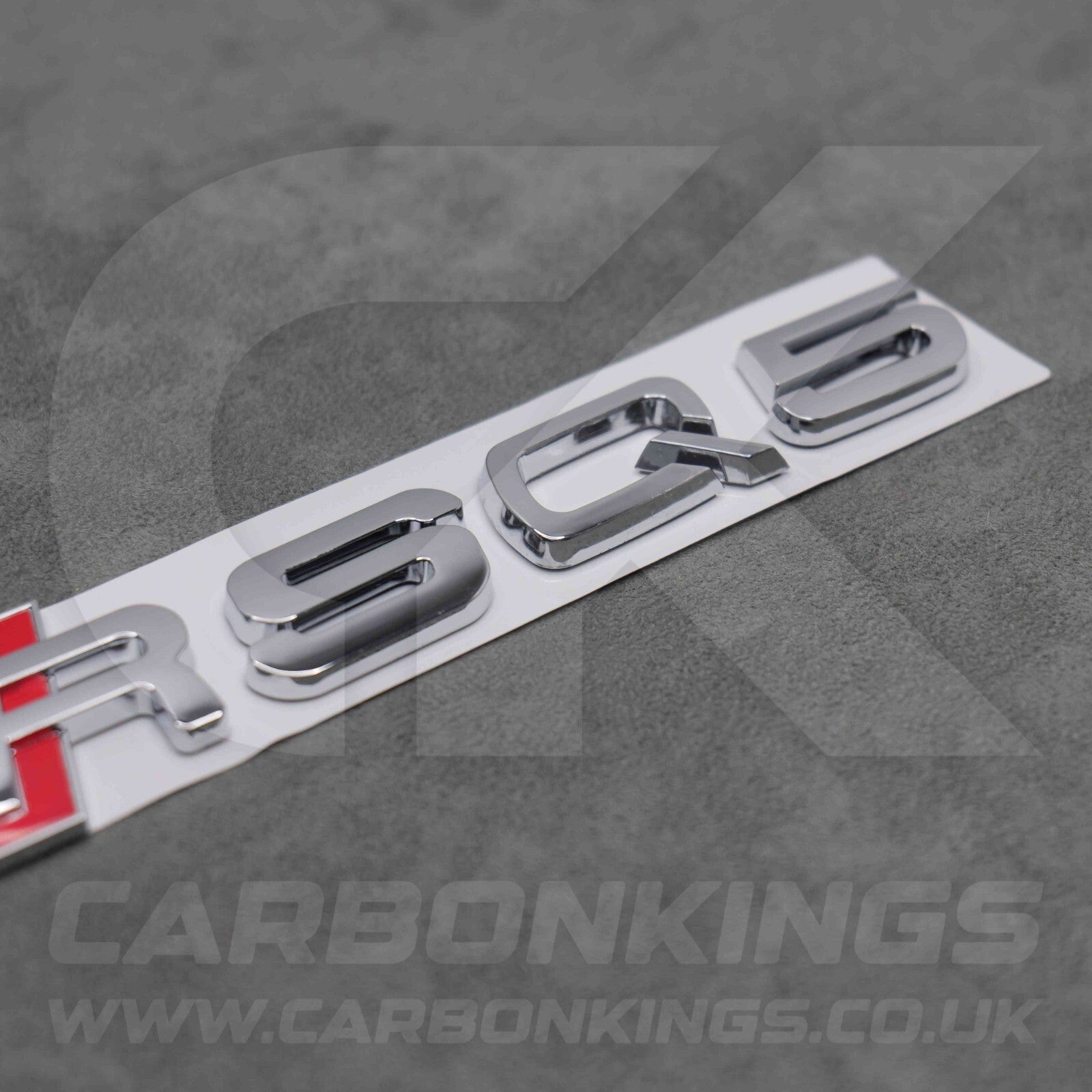 148 x 37mm Audi RSQ5 Chrome / Silver Boot Rear Badge Letters Emblem S 8R FY 80A